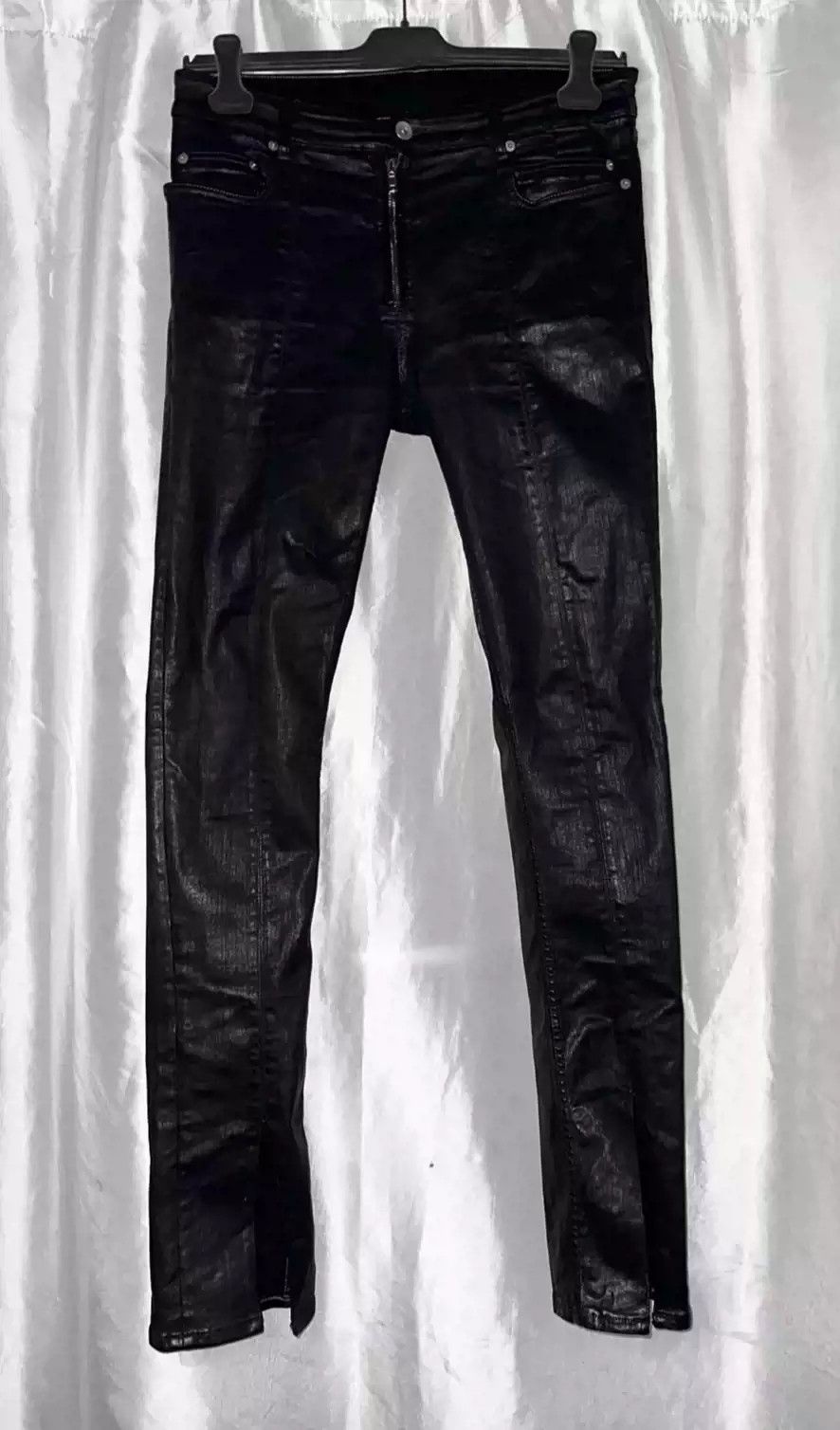 Rick Owens Rick Owens 20fw Tyrone Slim Cut brushed wax skinny jeans Size US 31 - 1 Thumbnail