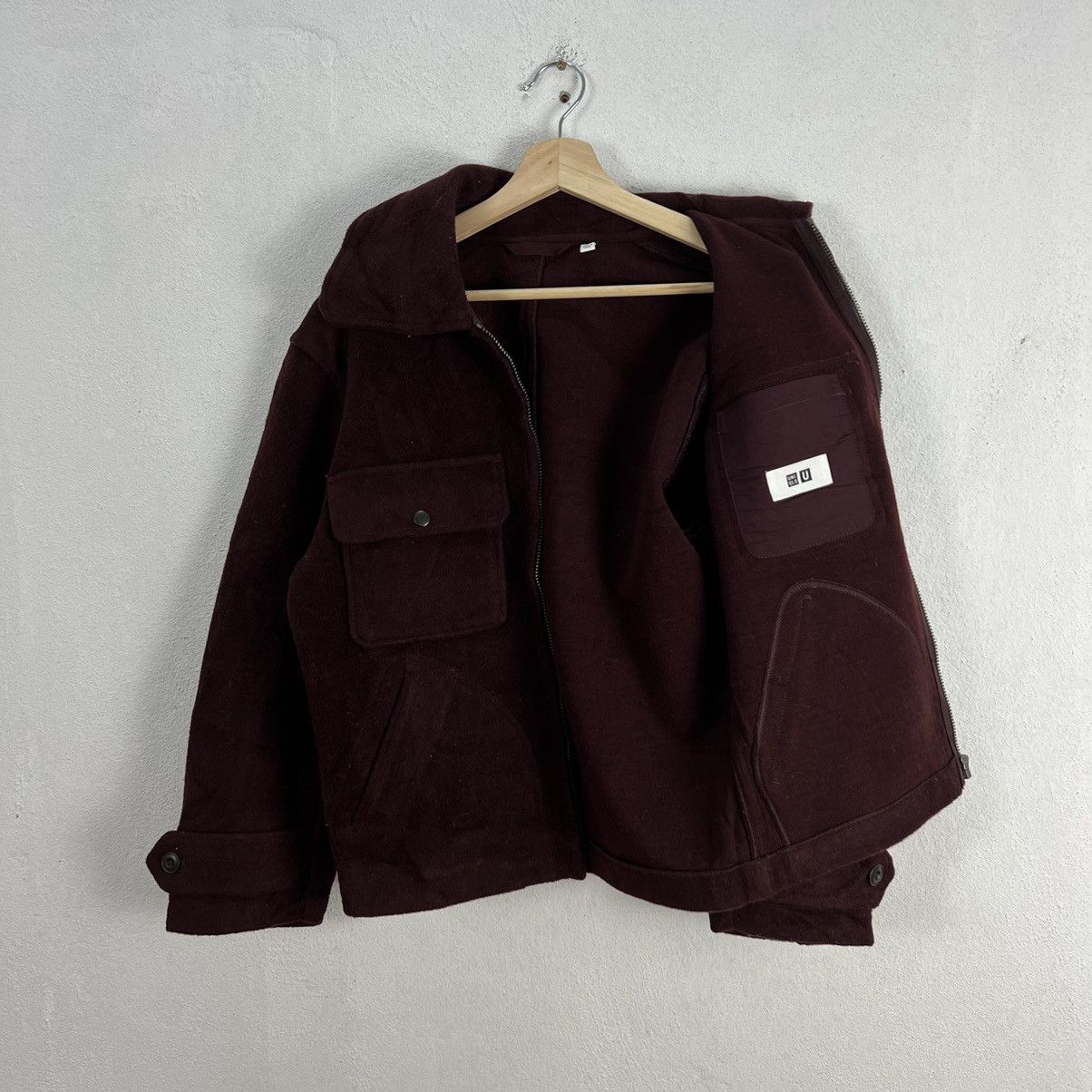 Japanese Brand VINTAGE CROPPED WOOL JACKET UNIQLO UNDERCOVER JUN TAKASHI Size US S / EU 44-46 / 1 - 8 Thumbnail