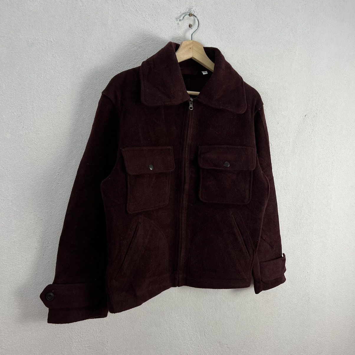 Japanese Brand VINTAGE CROPPED WOOL JACKET UNIQLO UNDERCOVER JUN TAKASHI Size US S / EU 44-46 / 1 - 2 Thumbnail