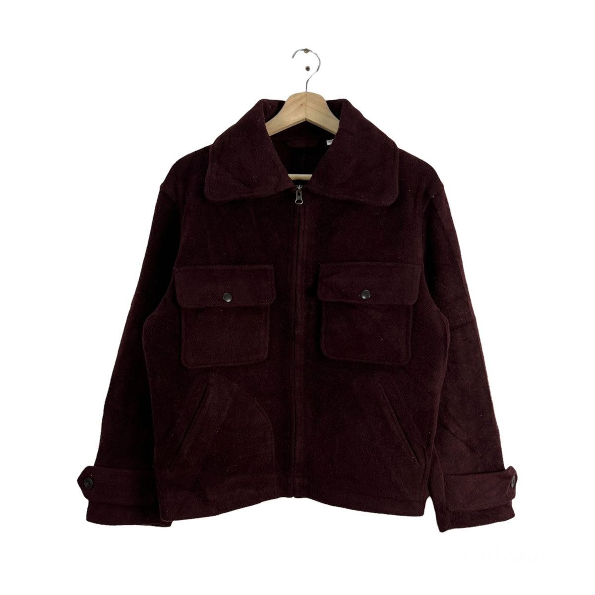 Japanese Brand VINTAGE CROPPED WOOL JACKET UNIQLO UNDERCOVER JUN TAKASHI Size US S / EU 44-46 / 1 - 1 Thumbnail