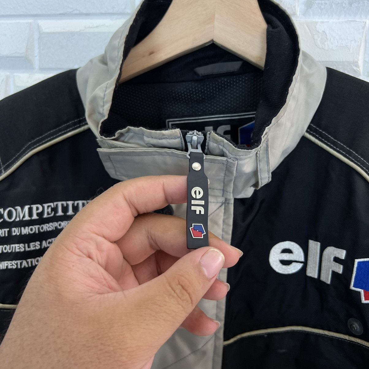Japanese Brand VINTAGE ELF ORIGINAL COLLECTIONS MOTORCROSS JACKET BIG LOGO Size US L / EU 52-54 / 3 - 10 Thumbnail