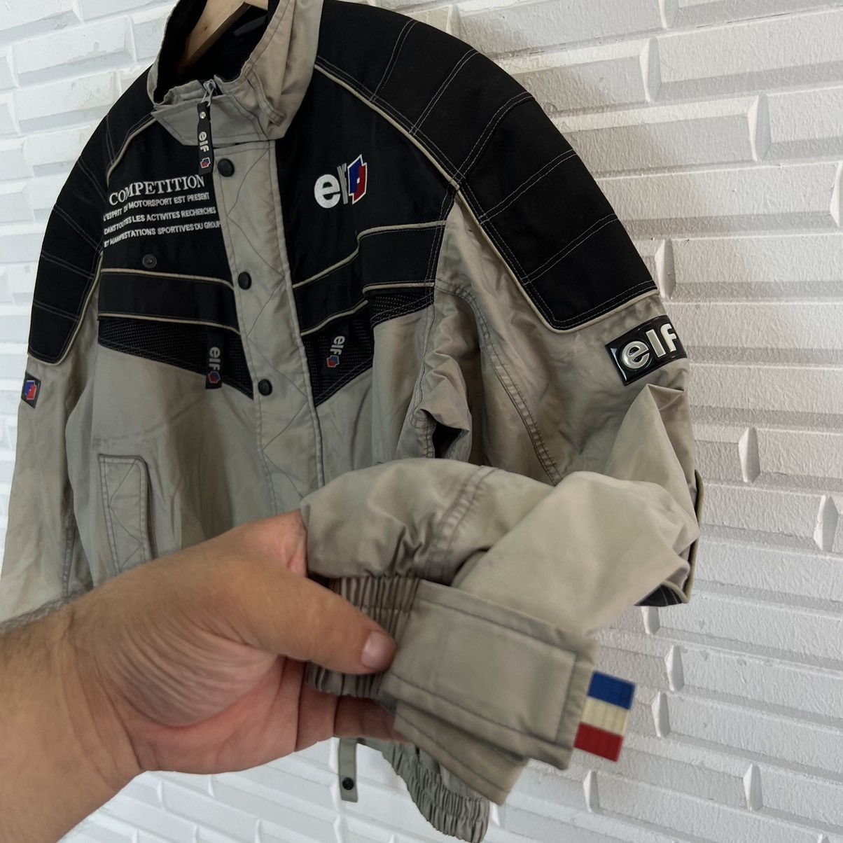 Japanese Brand VINTAGE ELF ORIGINAL COLLECTIONS MOTORCROSS JACKET BIG LOGO Size US L / EU 52-54 / 3 - 11 Thumbnail