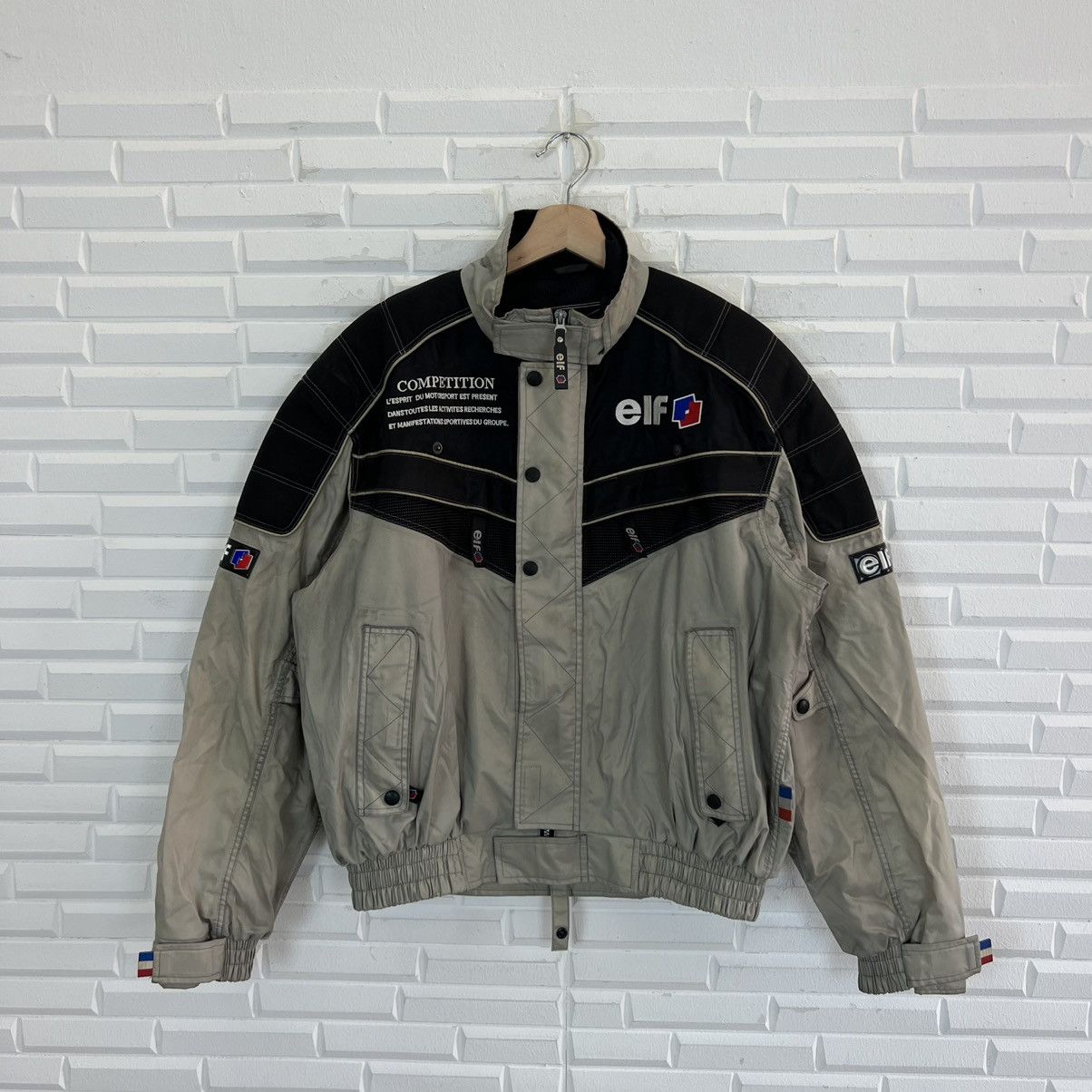 Japanese Brand VINTAGE ELF ORIGINAL COLLECTIONS MOTORCROSS JACKET BIG LOGO Size US L / EU 52-54 / 3 - 2 Thumbnail
