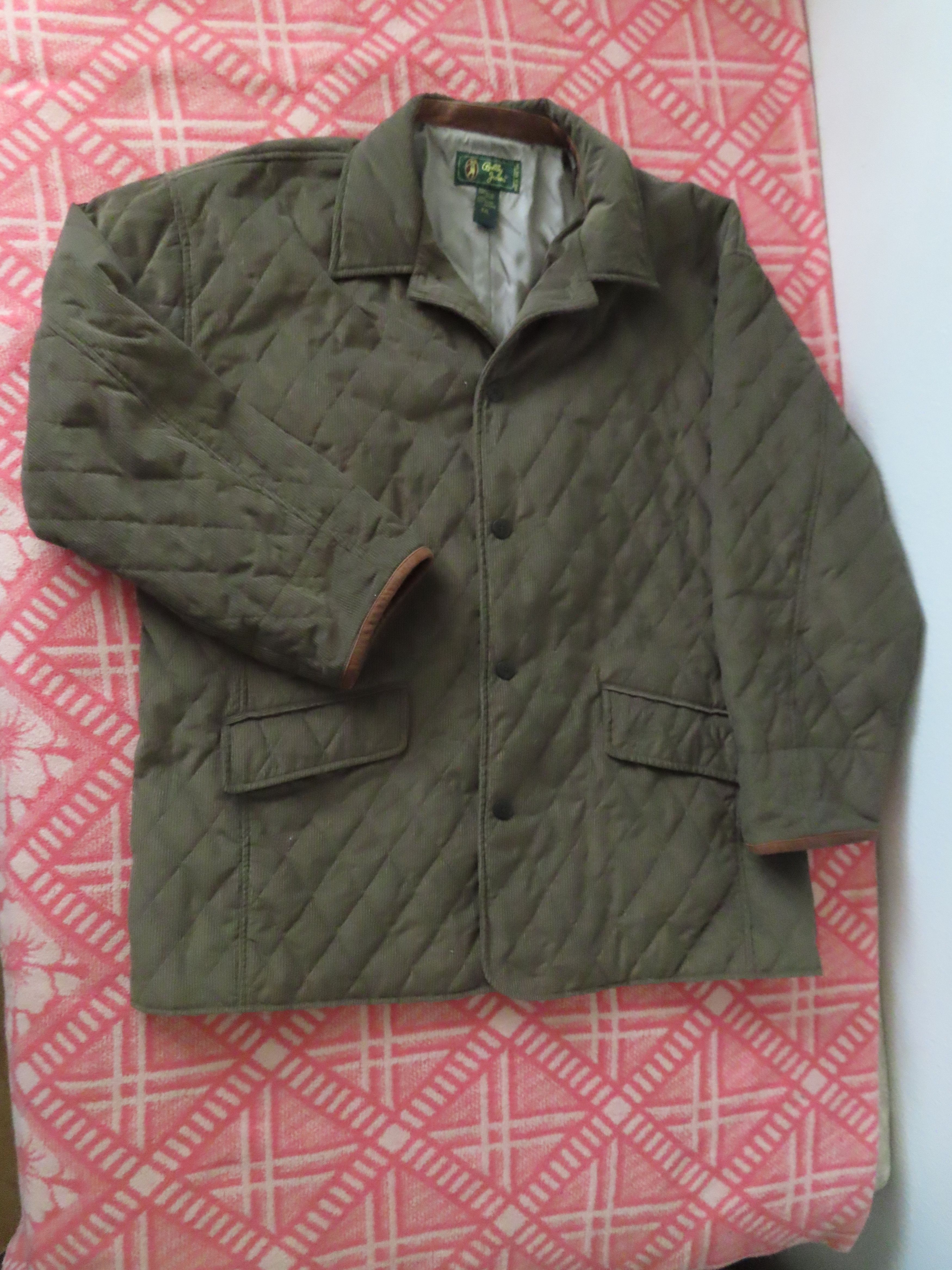 vintage bobby jones quilted corduroy golf jacket coat