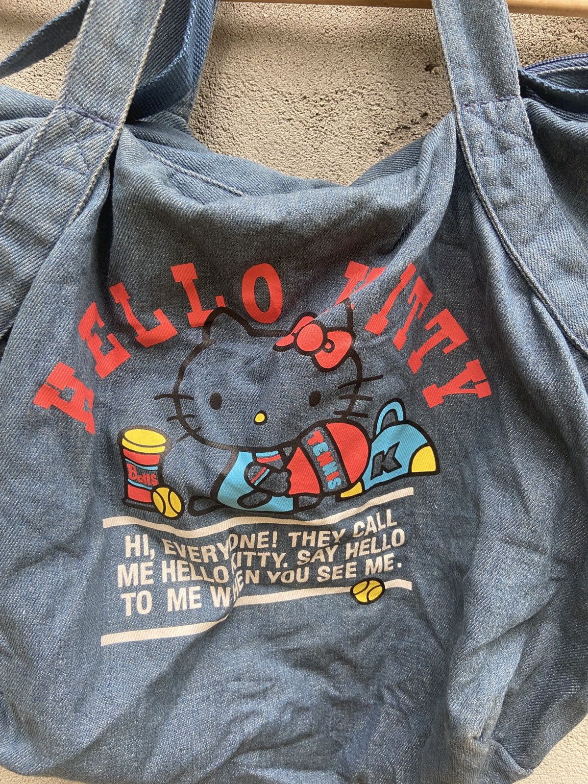 Japanese Brand Hello Kitty Tennis Denim Bag Size ONE SIZE - 4 Thumbnail