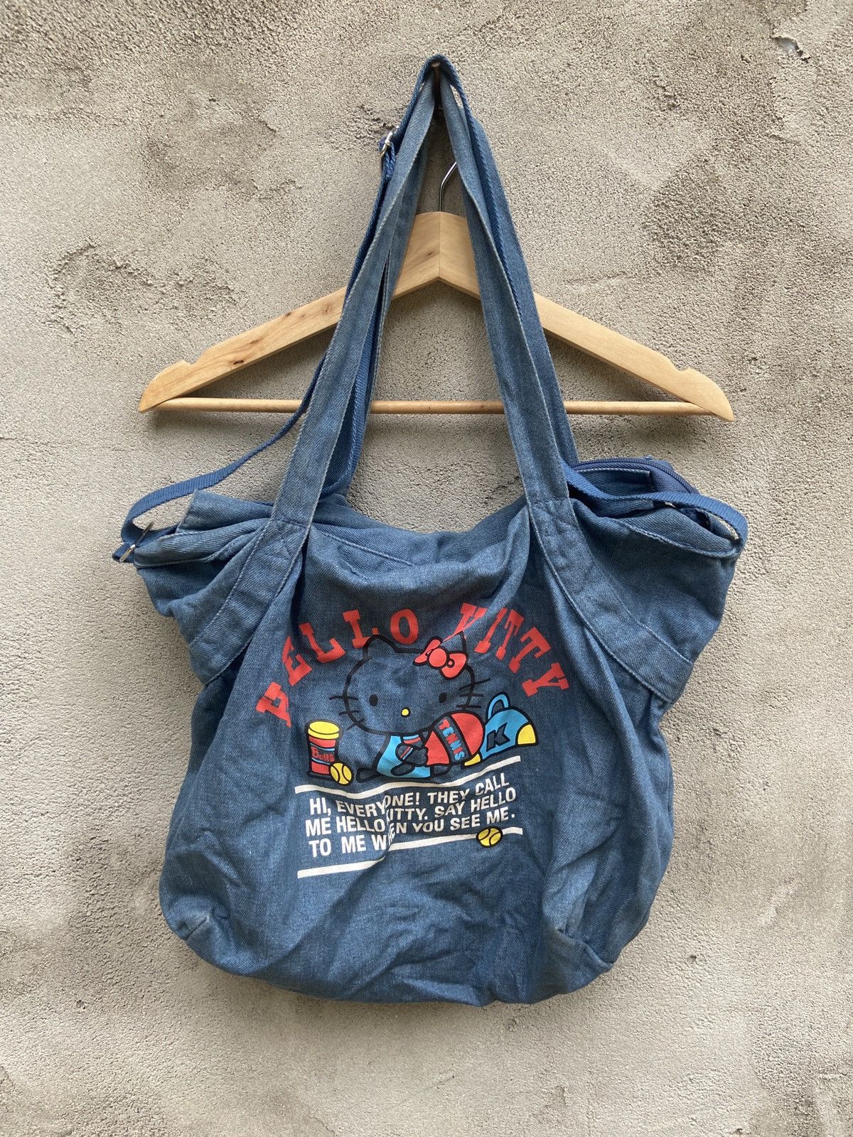 Japanese Brand Hello Kitty Tennis Denim Bag Size ONE SIZE - 1 Thumbnail