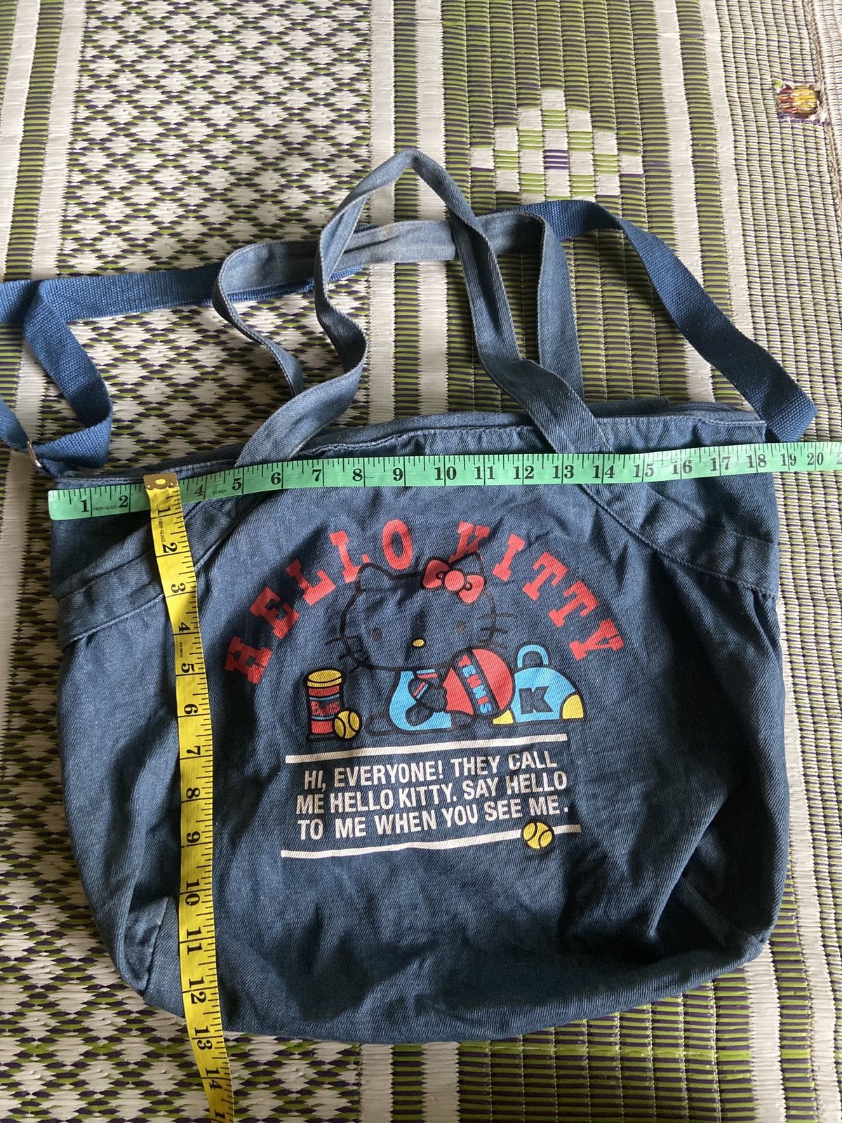 Japanese Brand Hello Kitty Tennis Denim Bag Size ONE SIZE - 8 Thumbnail