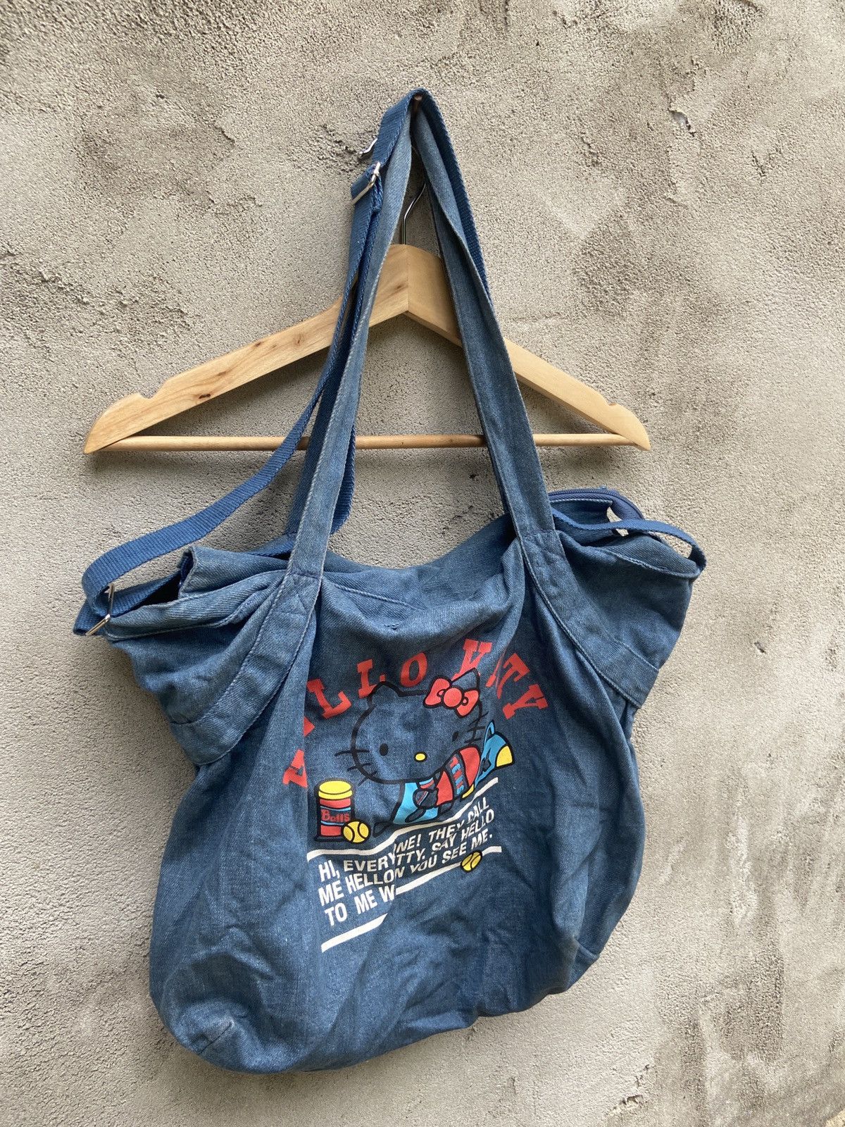 Japanese Brand Hello Kitty Tennis Denim Bag Size ONE SIZE - 2 Thumbnail