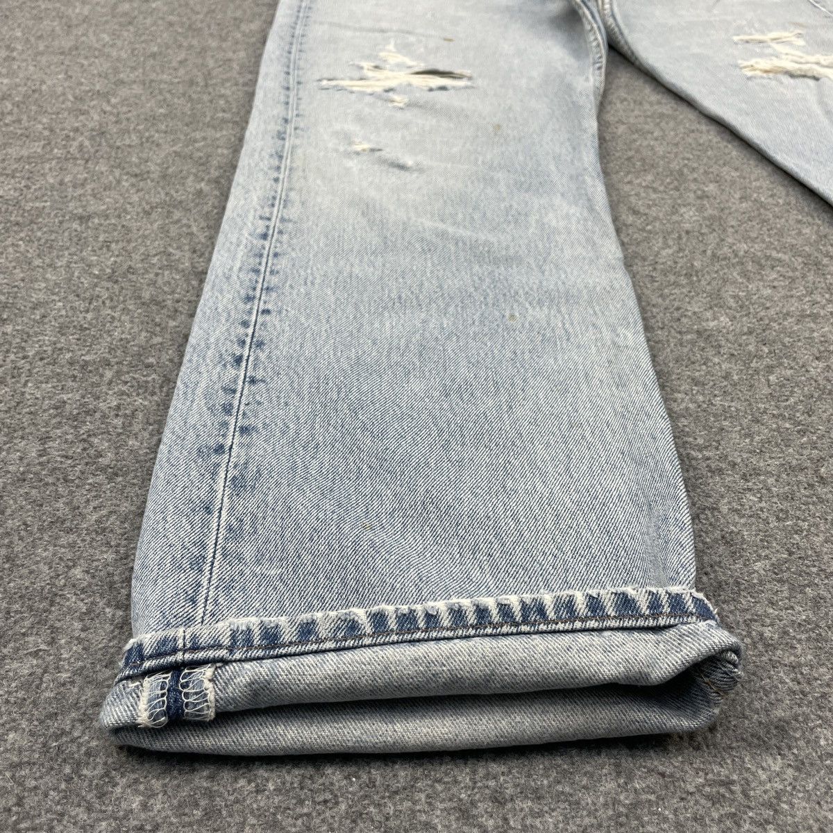 Levi's × Vintage Vintage Levi's 501 Distressed Blue Light Wash -wc Size US 36 / EU 52 - 10 Thumbnail