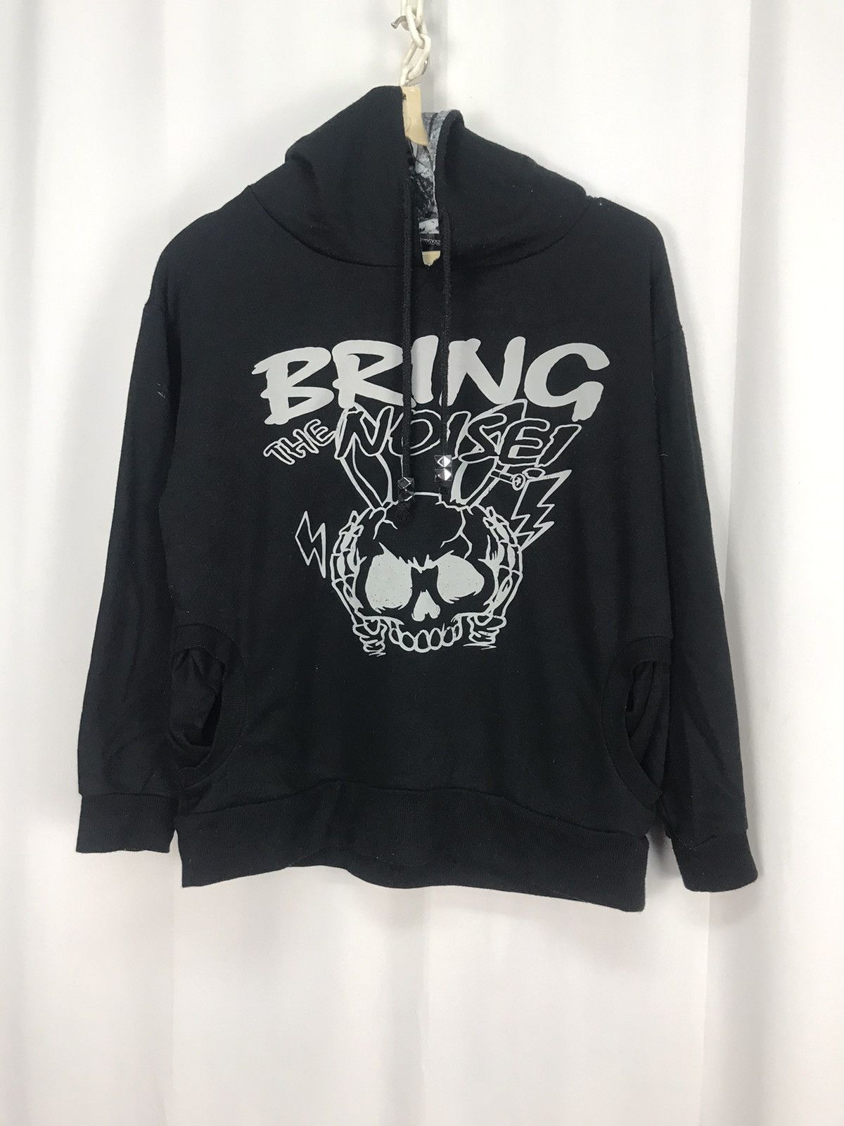 Japanese Brand × Other “Bring the noise” printed croptop hoodie by gladnews Size M / US 6-8 / IT 42-44 - 6 Thumbnail