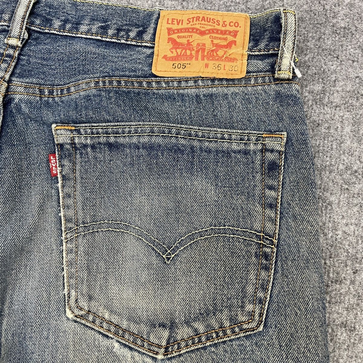 Levi's × Vintage Vintage Levi's 505 Faded Jeans -wc126 Size US 36 / EU 52 - 9 Thumbnail