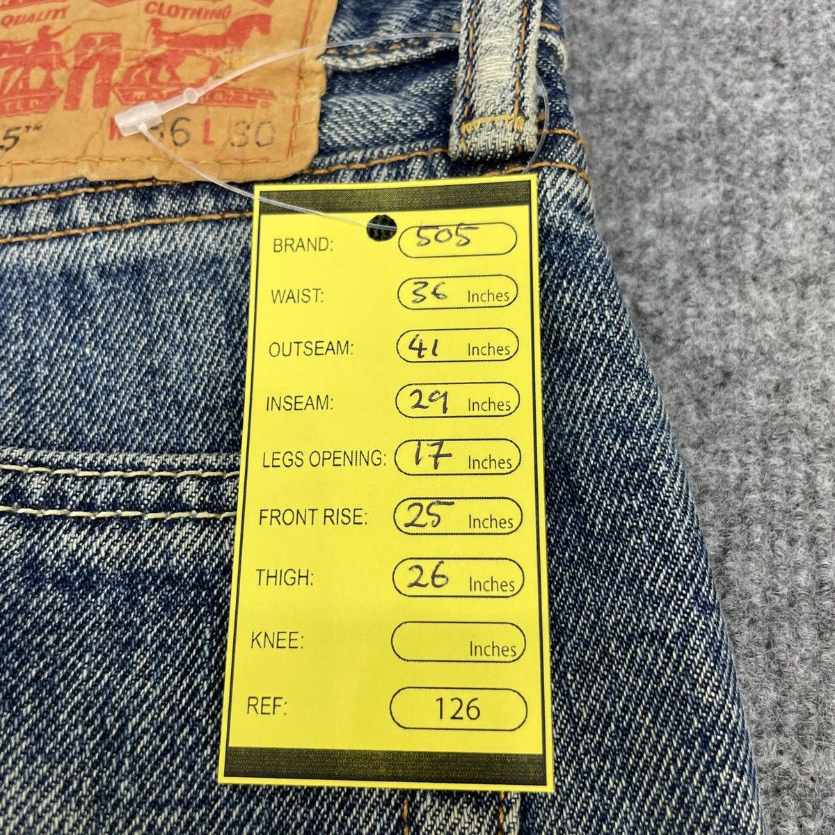 Levi's × Vintage Vintage Levi's 505 Faded Jeans -wc126 Size US 36 / EU 52 - 10 Thumbnail