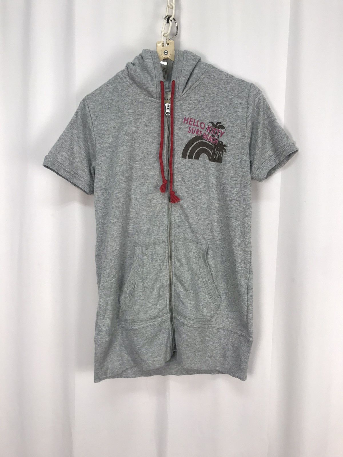Japanese Brand × Vintage Vintage hello kitty surf beach shorts sleeve zipper hoodie Size M / US 6-8 / IT 42-44 - 8 Thumbnail