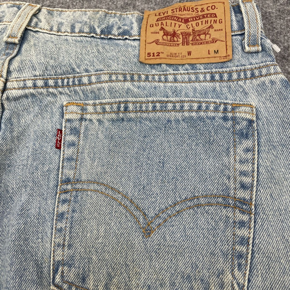 Levi's × Vintage Vintage Levi's 512 Light Blue Wash -wc117 Size US 36 / EU 52 - 5 Thumbnail