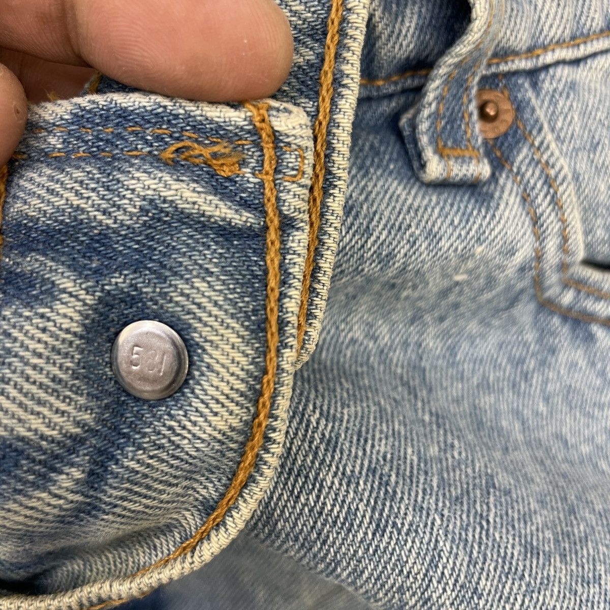 Levi's × Vintage Vintage Levi's 512 Light Blue Wash -wc117 Size US 36 / EU 52 - 4 Thumbnail