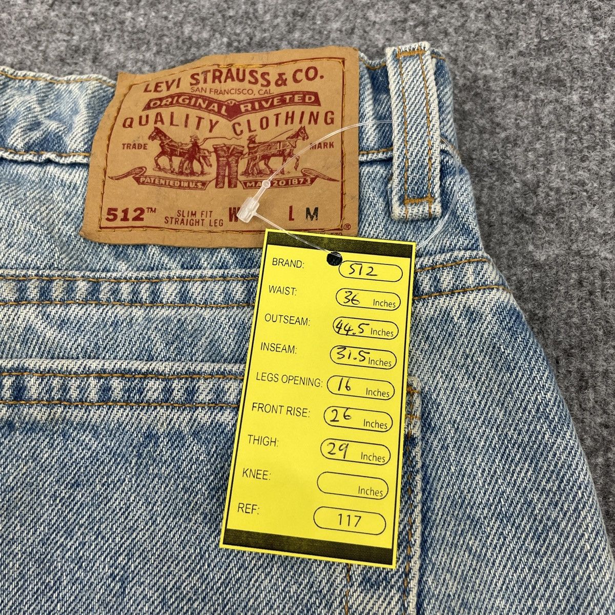 Levi's × Vintage Vintage Levi's 512 Light Blue Wash -wc117 Size US 36 / EU 52 - 12 Thumbnail