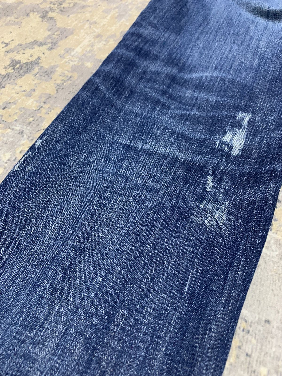 Japanese Brand Back Number Distressed Denim Undercover Style Jeans 32x28 Size US 32 / EU 48 - 13 Thumbnail