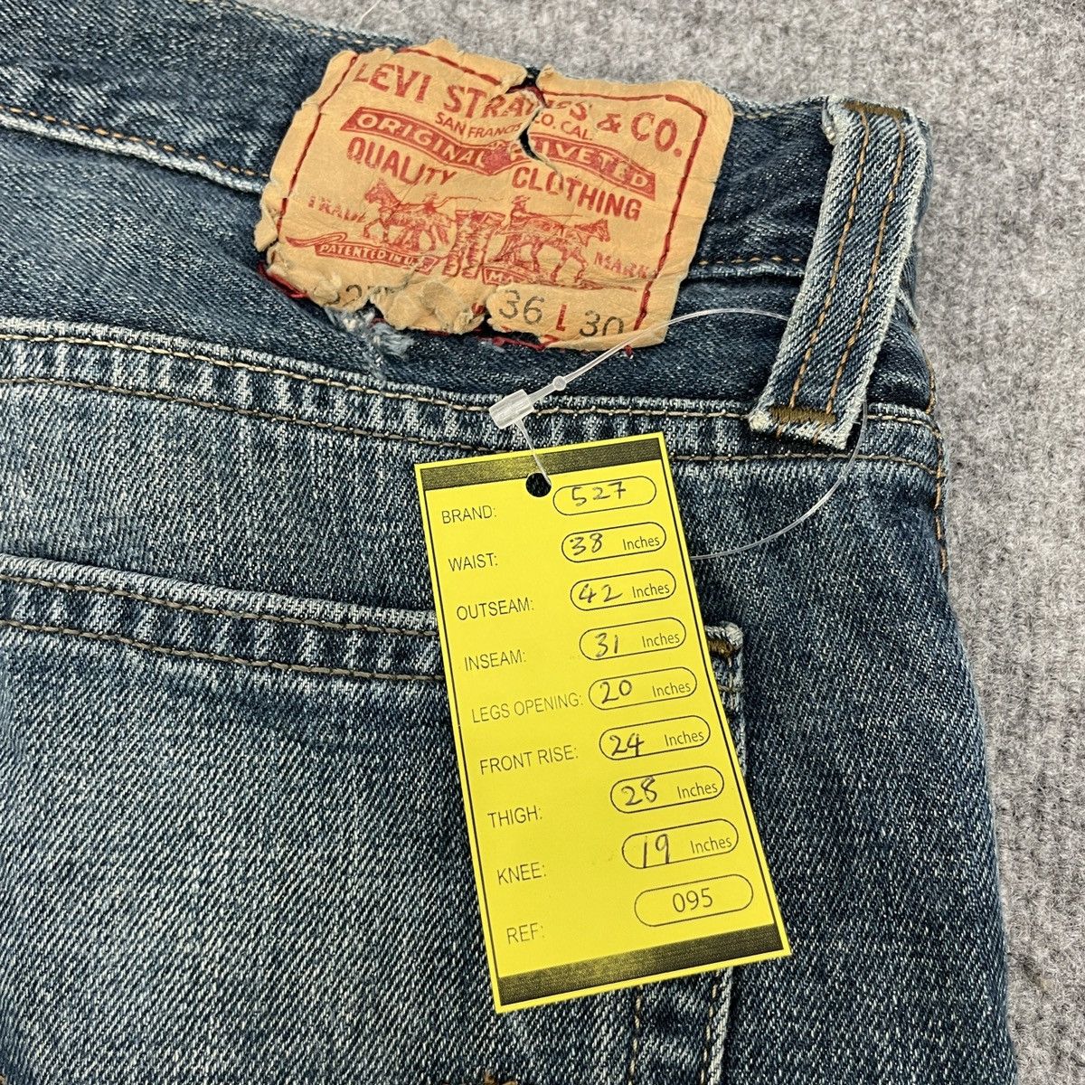 Levi's × Vintage Vintage Levi's 527 Faded Boot Cut -wc095 Size US 38 / EU 54 - 7 Thumbnail