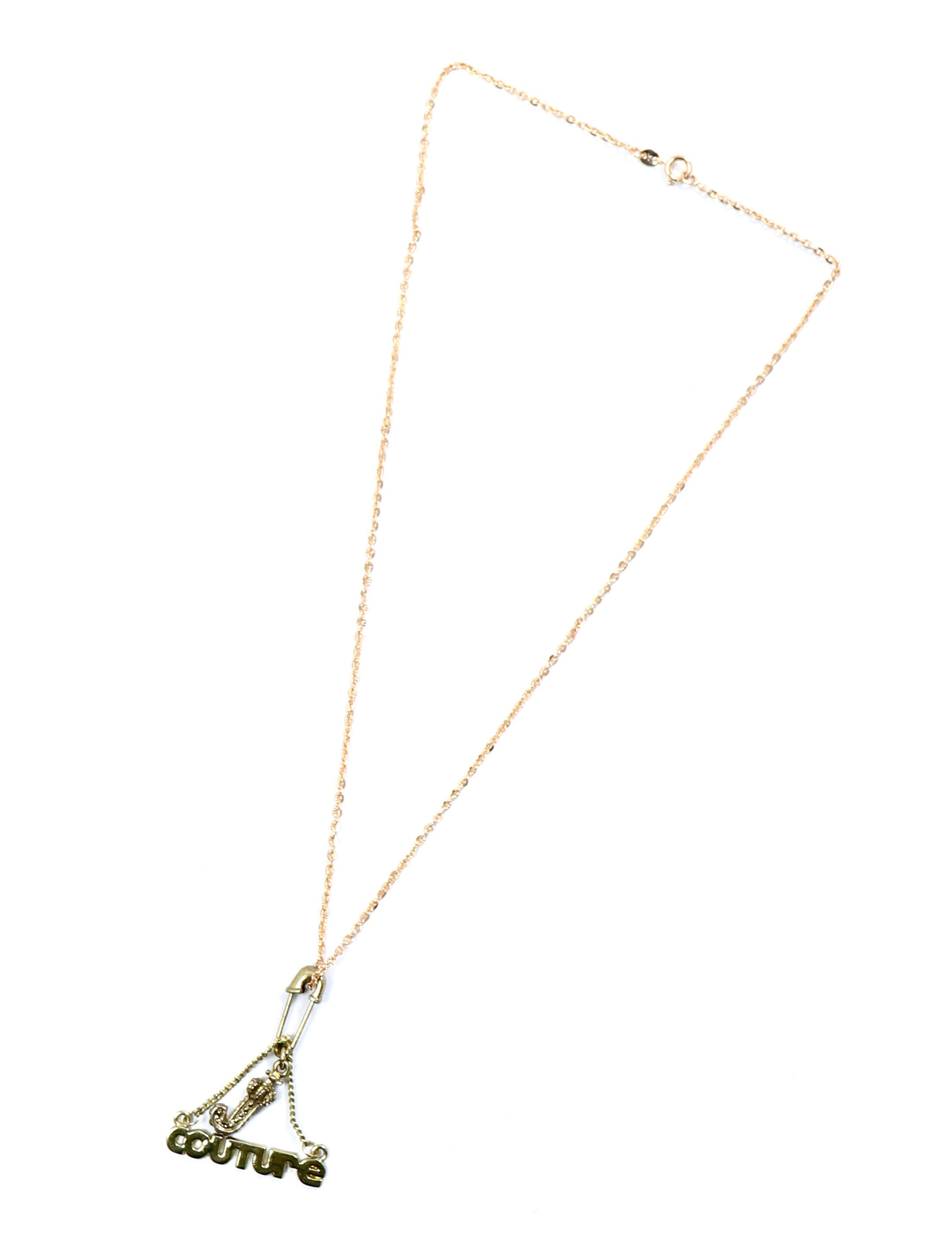 Juicy Couture "J" Crown Collapse Gold Gilding Necklace Size ONE SIZE - 2 Thumbnail