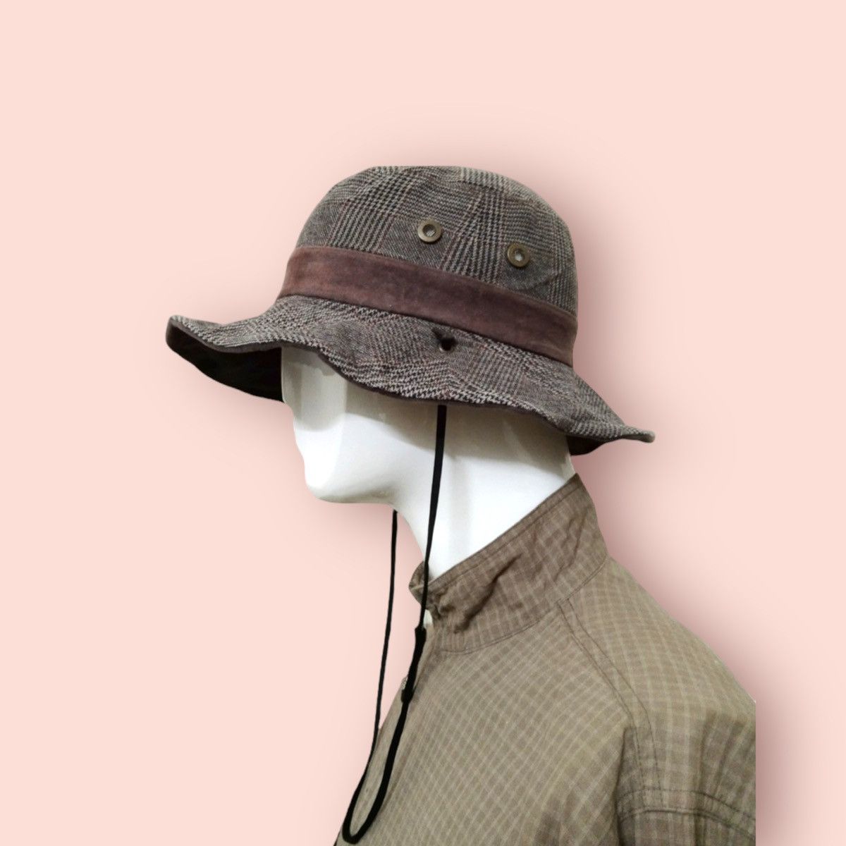 Japanese Brand × Vintage VINTAGE PLAID OUTDOOR BUCKET HAT Size ONE SIZE - 14 Thumbnail