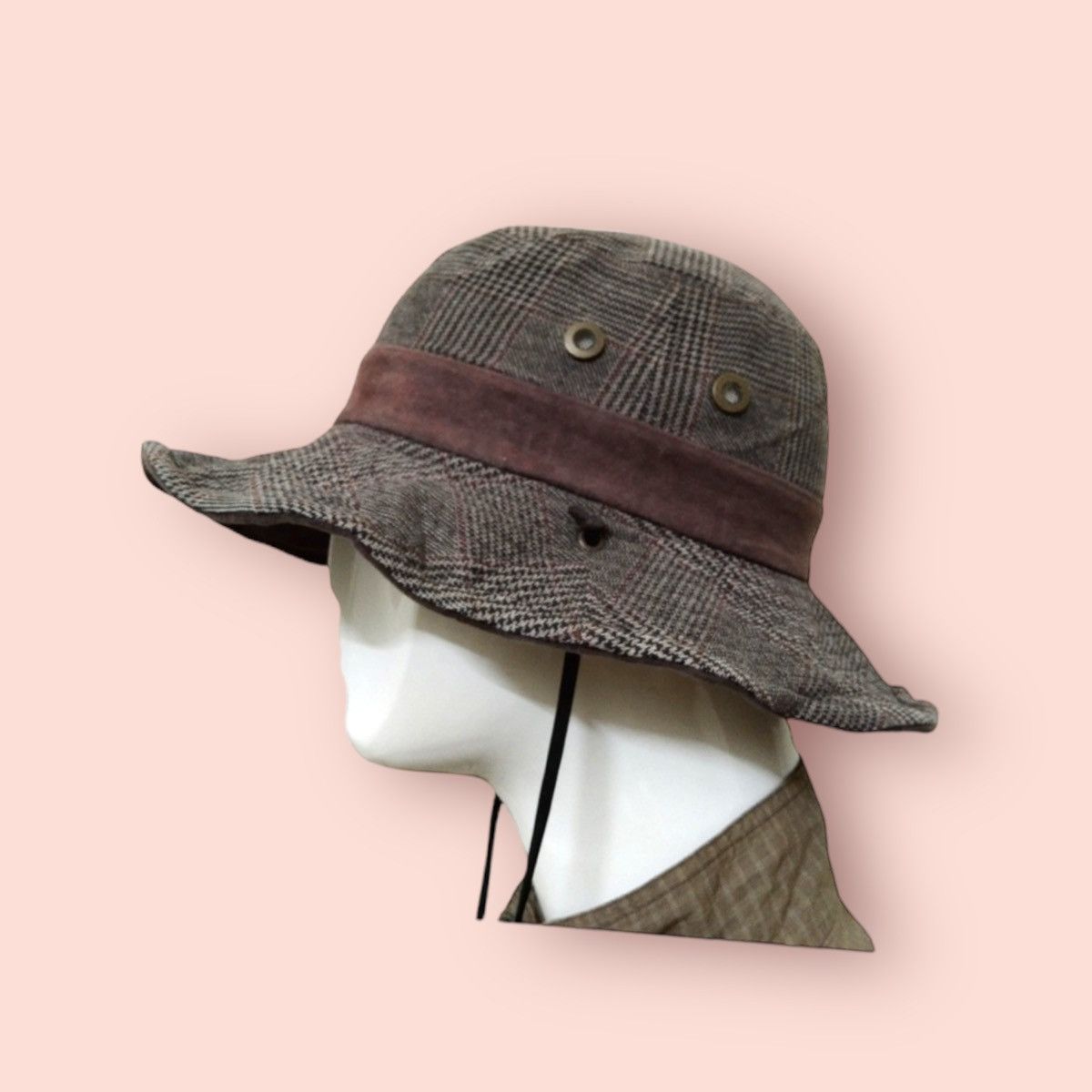 Japanese Brand × Vintage VINTAGE PLAID OUTDOOR BUCKET HAT Size ONE SIZE - 2 Thumbnail
