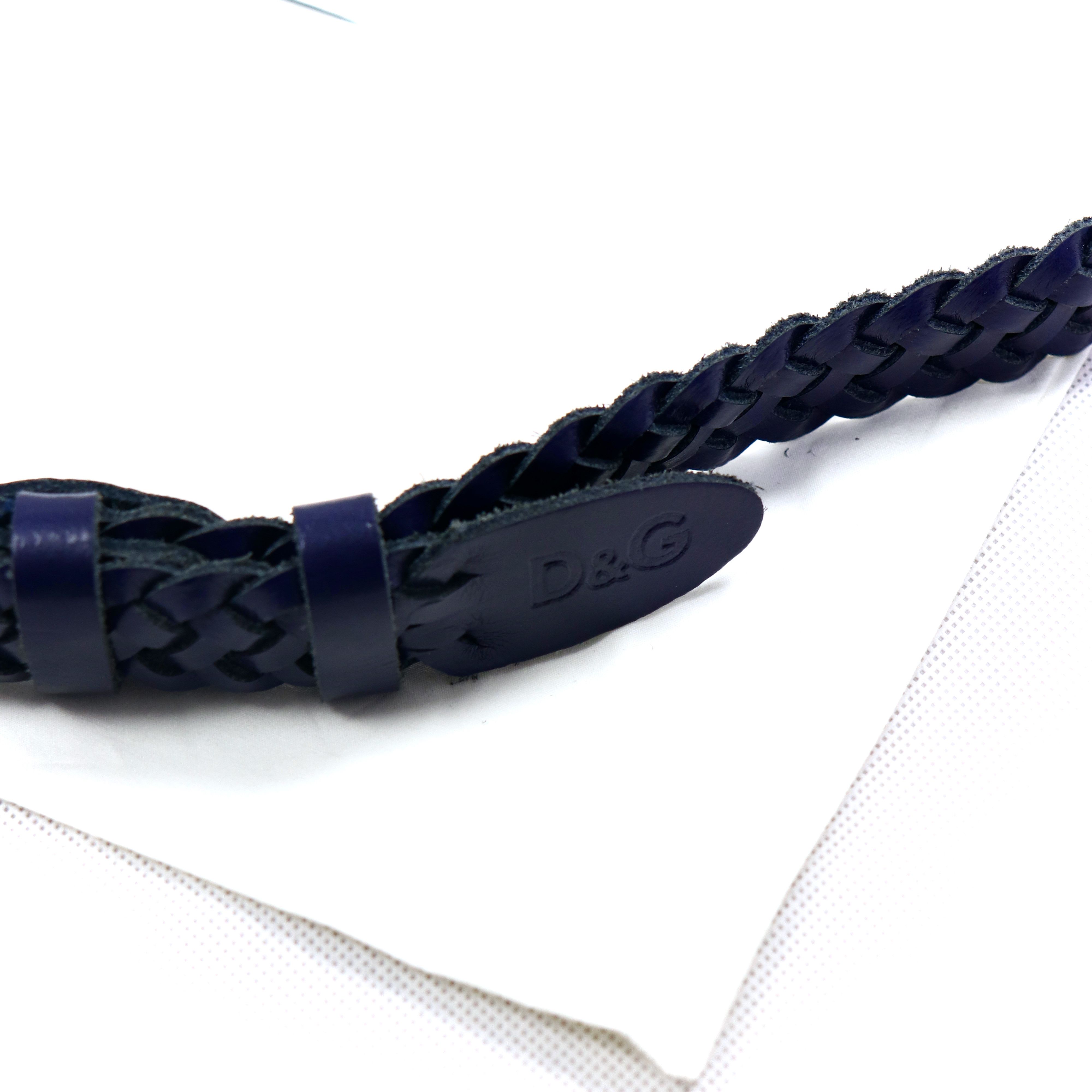 Dolce & Gabbana D&G Weaving Leather Slim Belt Size ONE SIZE - 5 Thumbnail