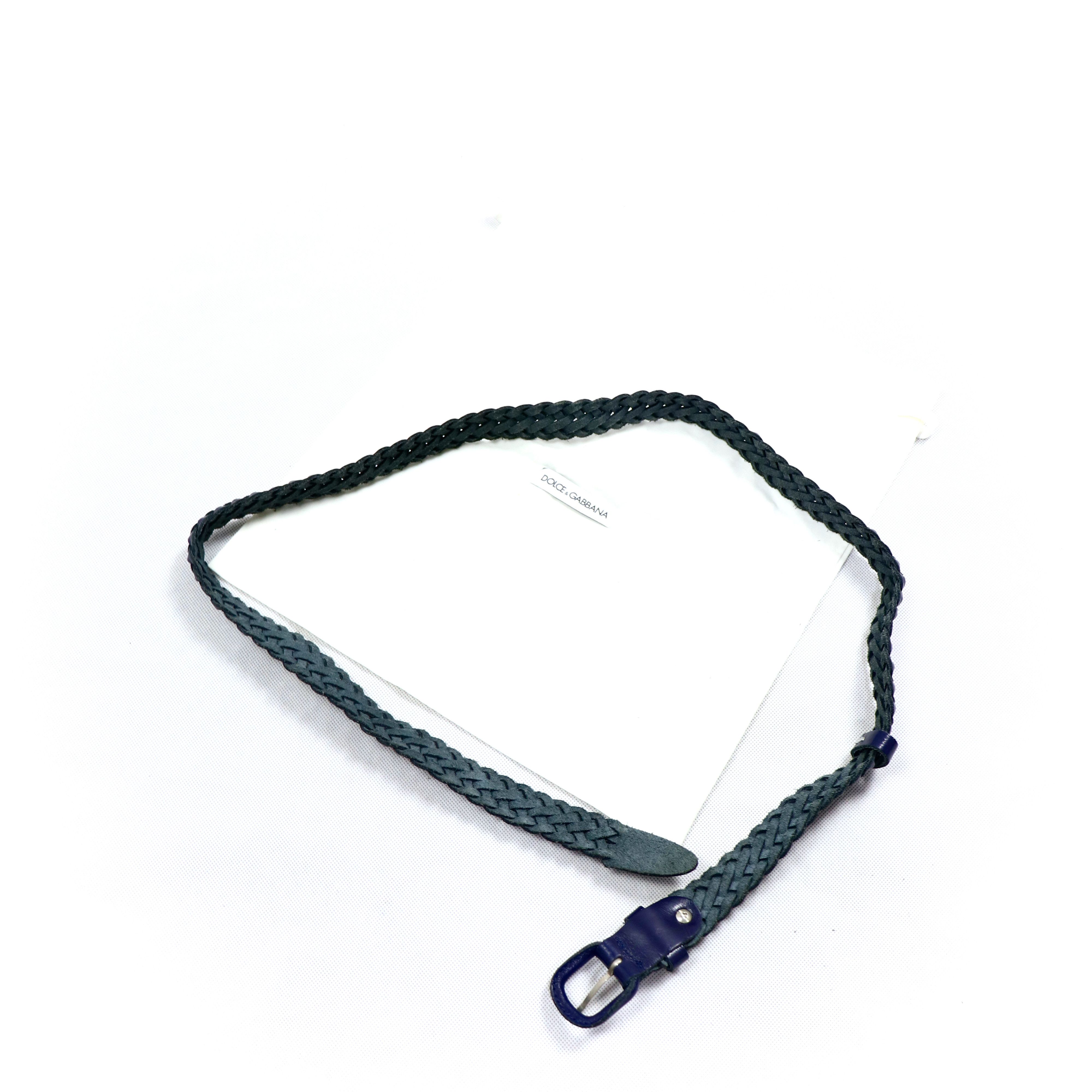 Dolce & Gabbana D&G Weaving Leather Slim Belt Size ONE SIZE - 6 Thumbnail