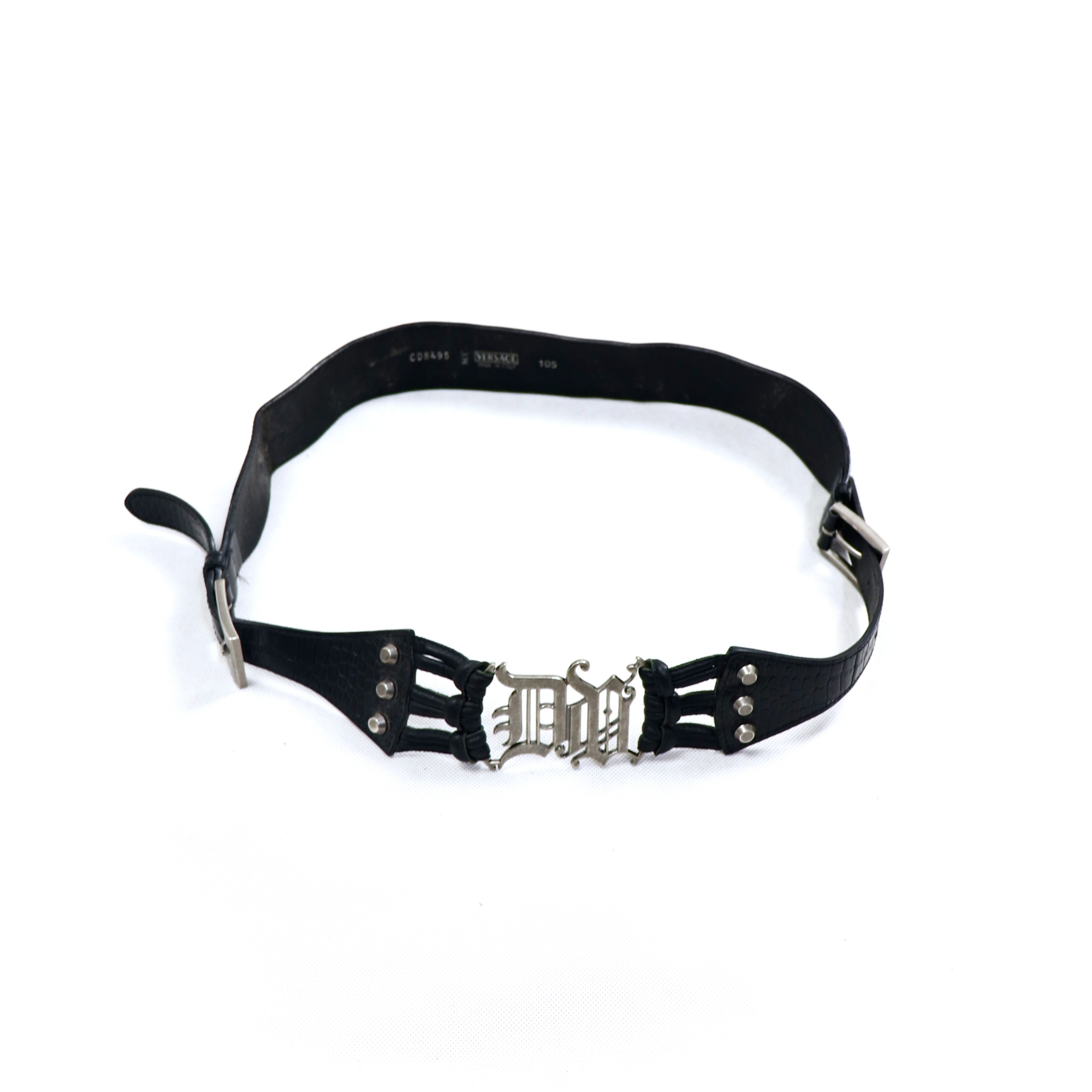 VJC Gothic Logo Bondage Leather Belt