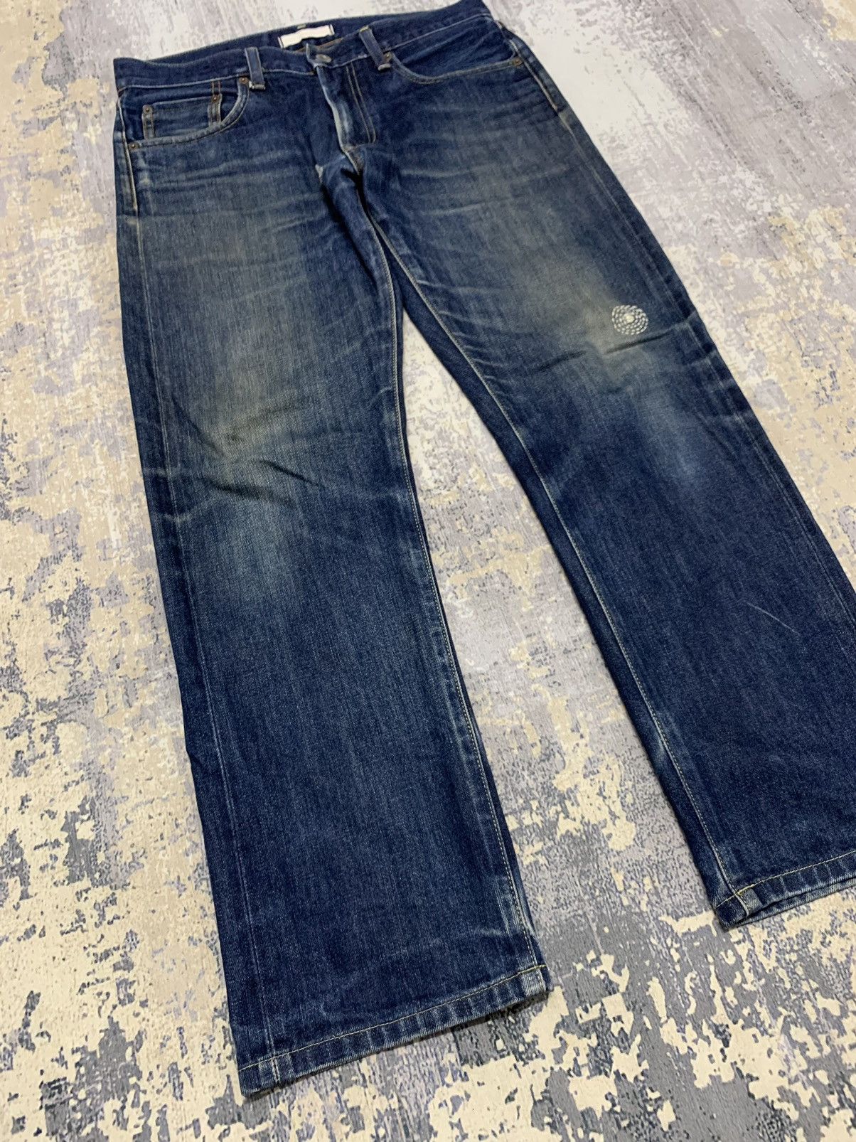 Japanese Brand Vtg Japanese Uniqlo Selvedge Jeans Distressed Denim W31x27 Size US 31 - 3 Thumbnail
