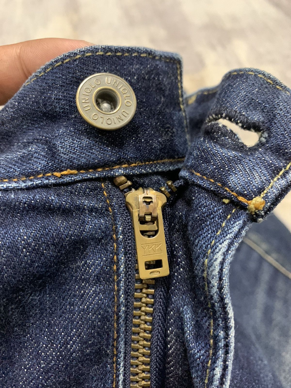 Japanese Brand Vtg Japanese Uniqlo Selvedge Jeans Distressed Denim W31x27 Size US 31 - 12 Thumbnail