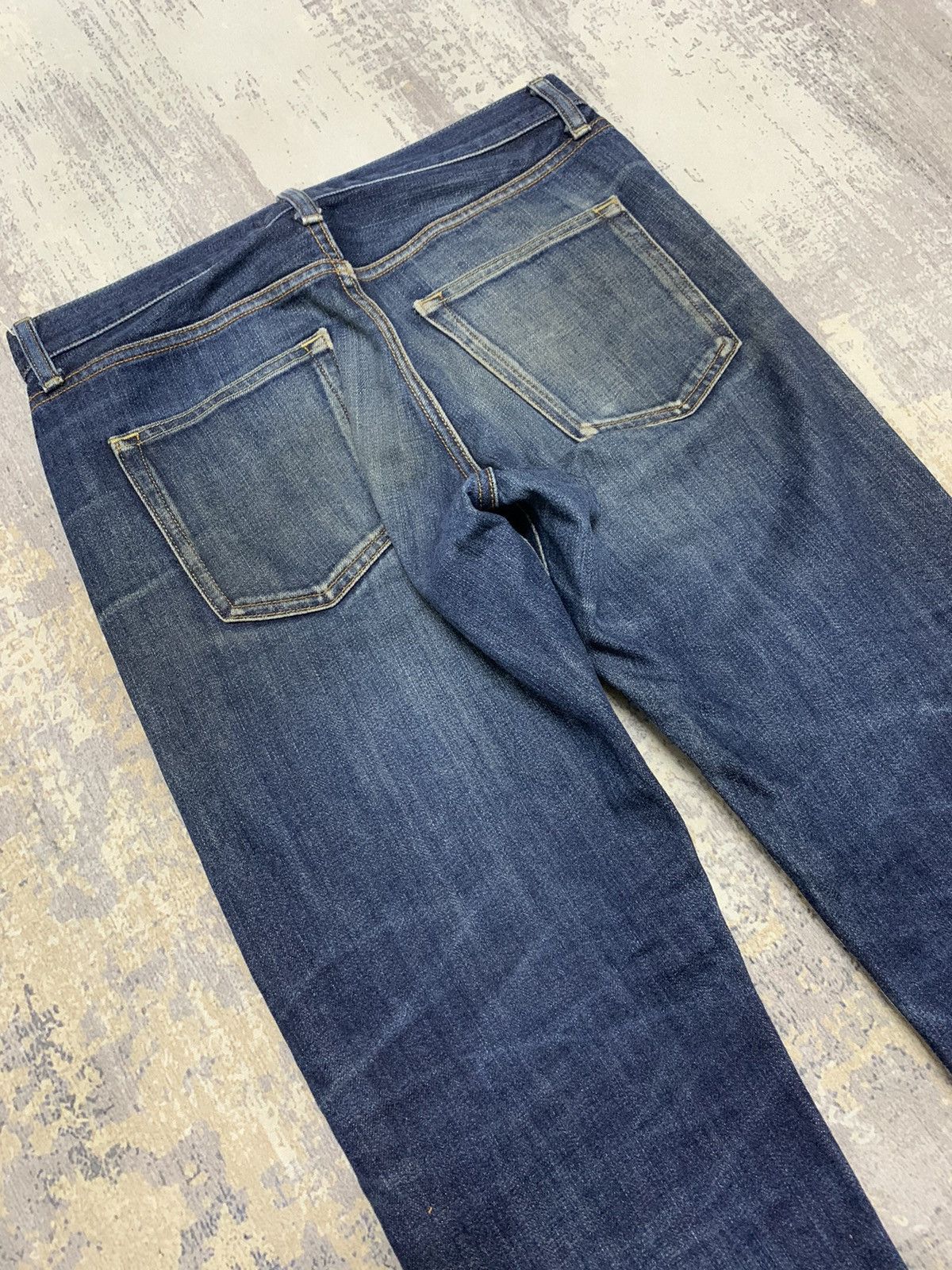 Japanese Brand Vtg Japanese Uniqlo Selvedge Jeans Distressed Denim W31x27 Size US 31 - 10 Thumbnail