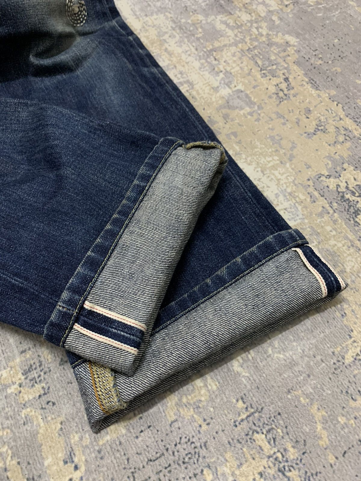 Japanese Brand Vtg Japanese Uniqlo Selvedge Jeans Distressed Denim W31x27 Size US 31 - 7 Thumbnail
