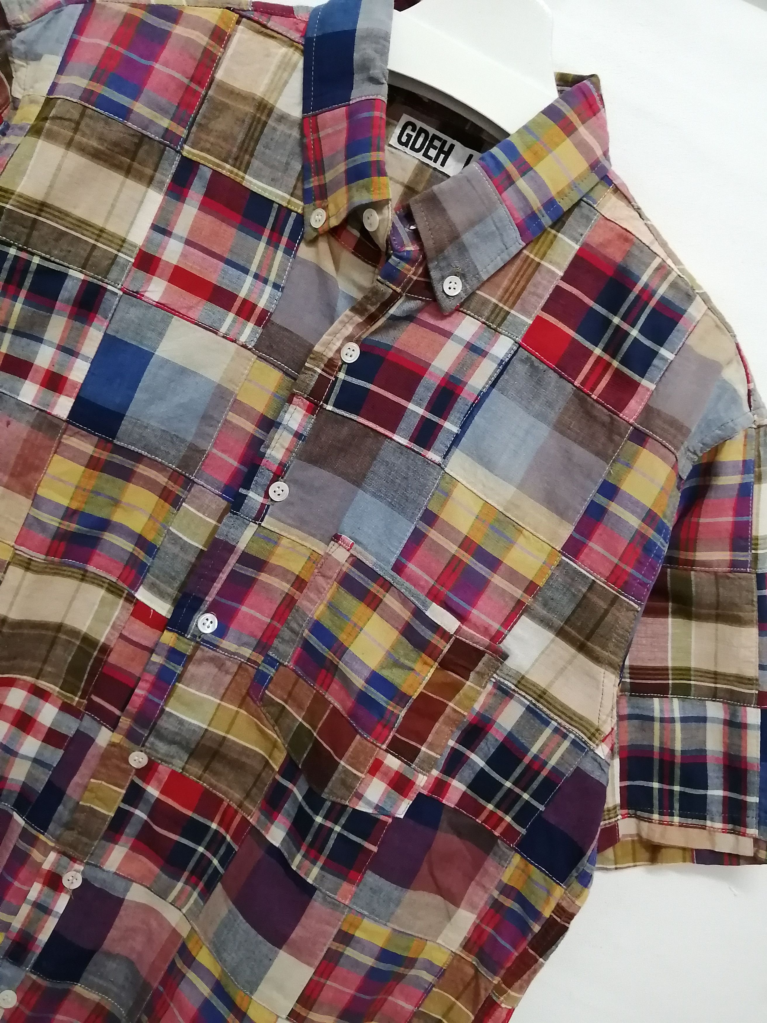 Good Enough Vintage GOODENOUGH Patchwork Shirt - Size L Size US L / EU 52-54 / 3 - 7 Thumbnail