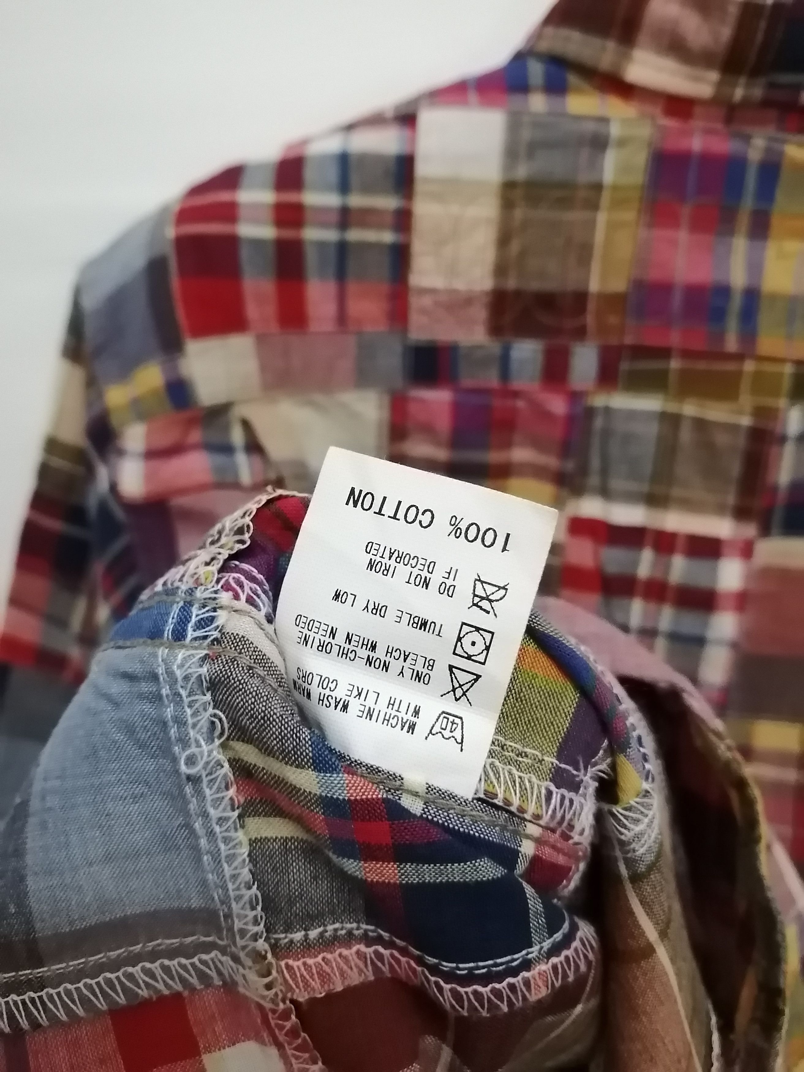 トップス GOOD ENOUGH 90s Patchwork Check Shirt GOOD ENOUGH 90s Patchwork Check Shirt
