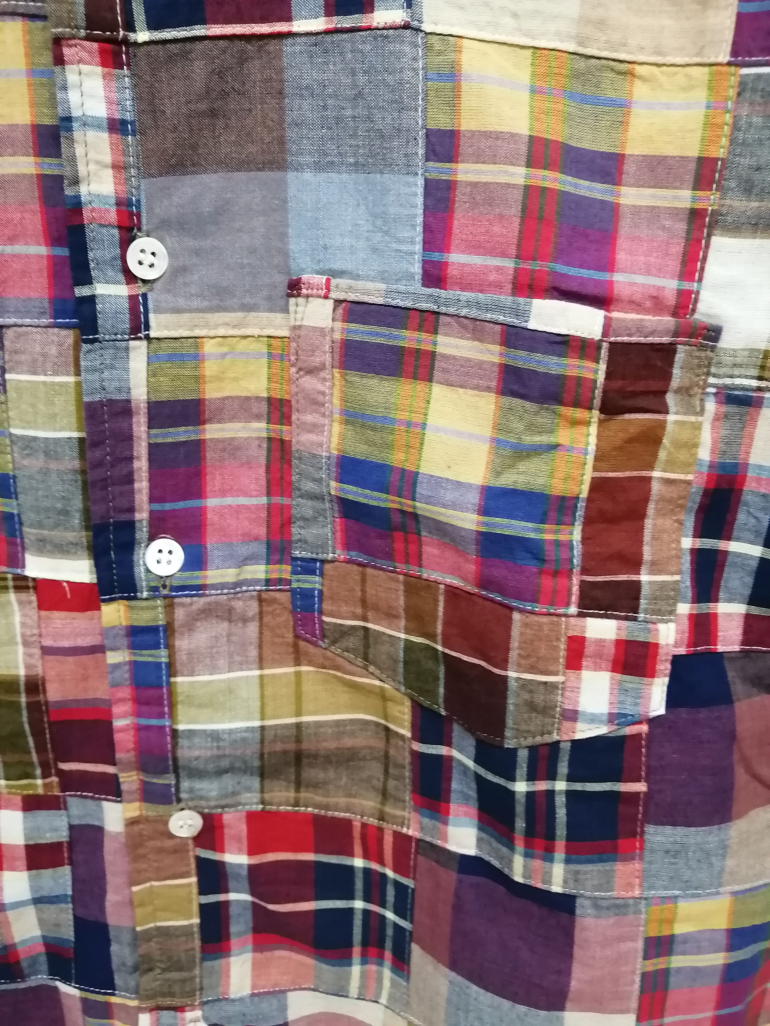 Good Enough Vintage GOODENOUGH Patchwork Shirt - Size L Size US L / EU 52-54 / 3 - 5 Thumbnail
