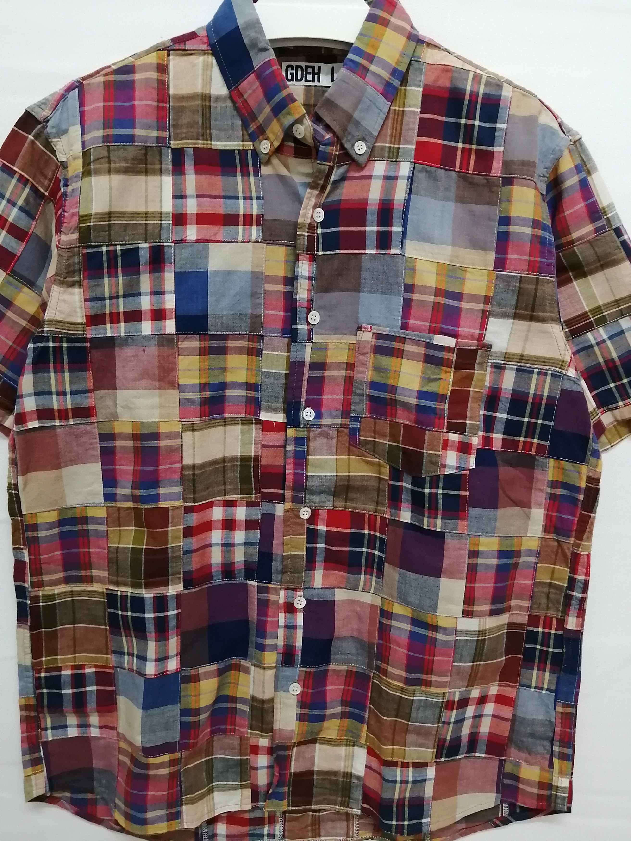 Good Enough Vintage GOODENOUGH Patchwork Shirt - Size L Size US L / EU 52-54 / 3 - 9 Thumbnail