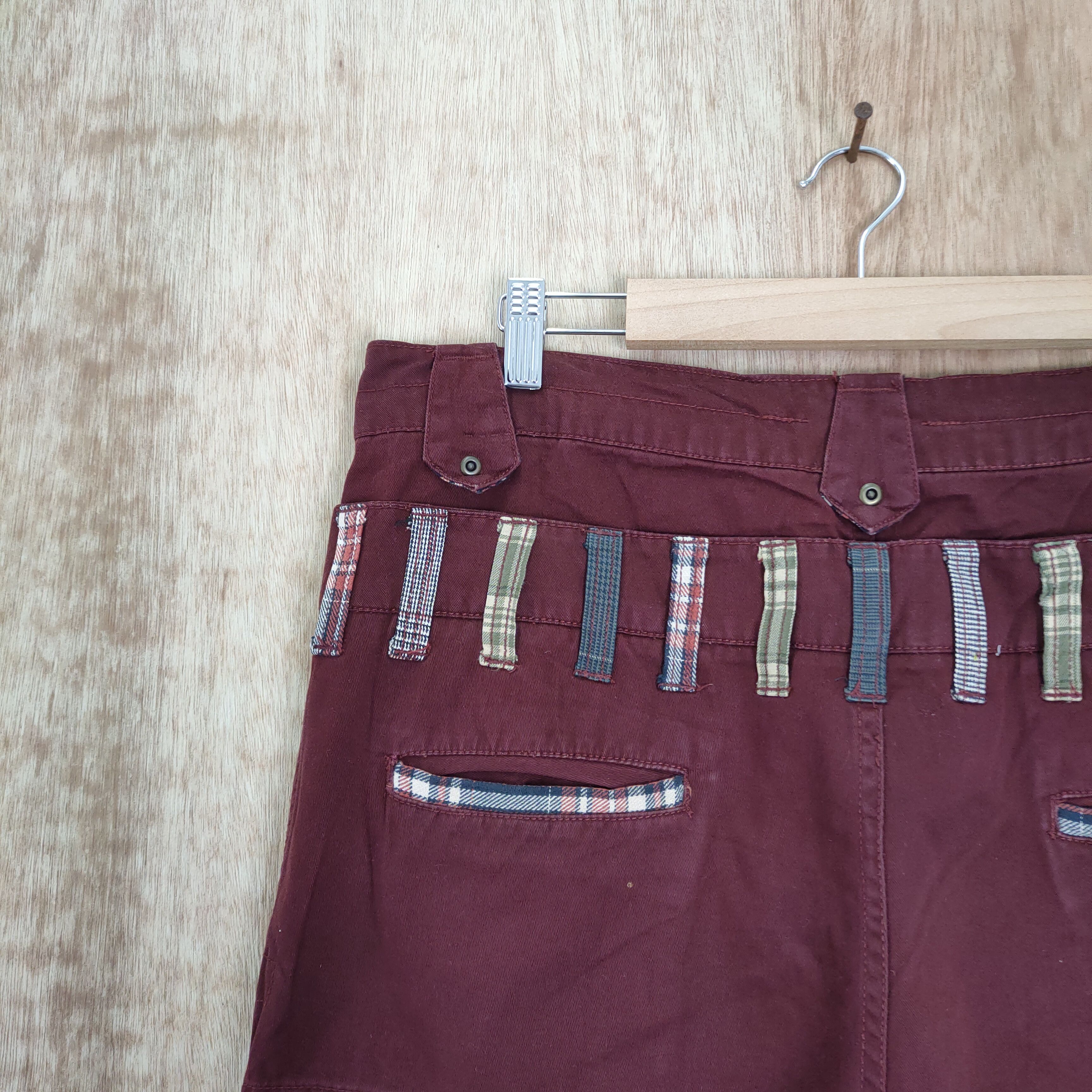 Japanese Brand RCC MAROON DOUBLE WAIST CARGO PANTS Size US 34 / EU 50 - 13 Thumbnail