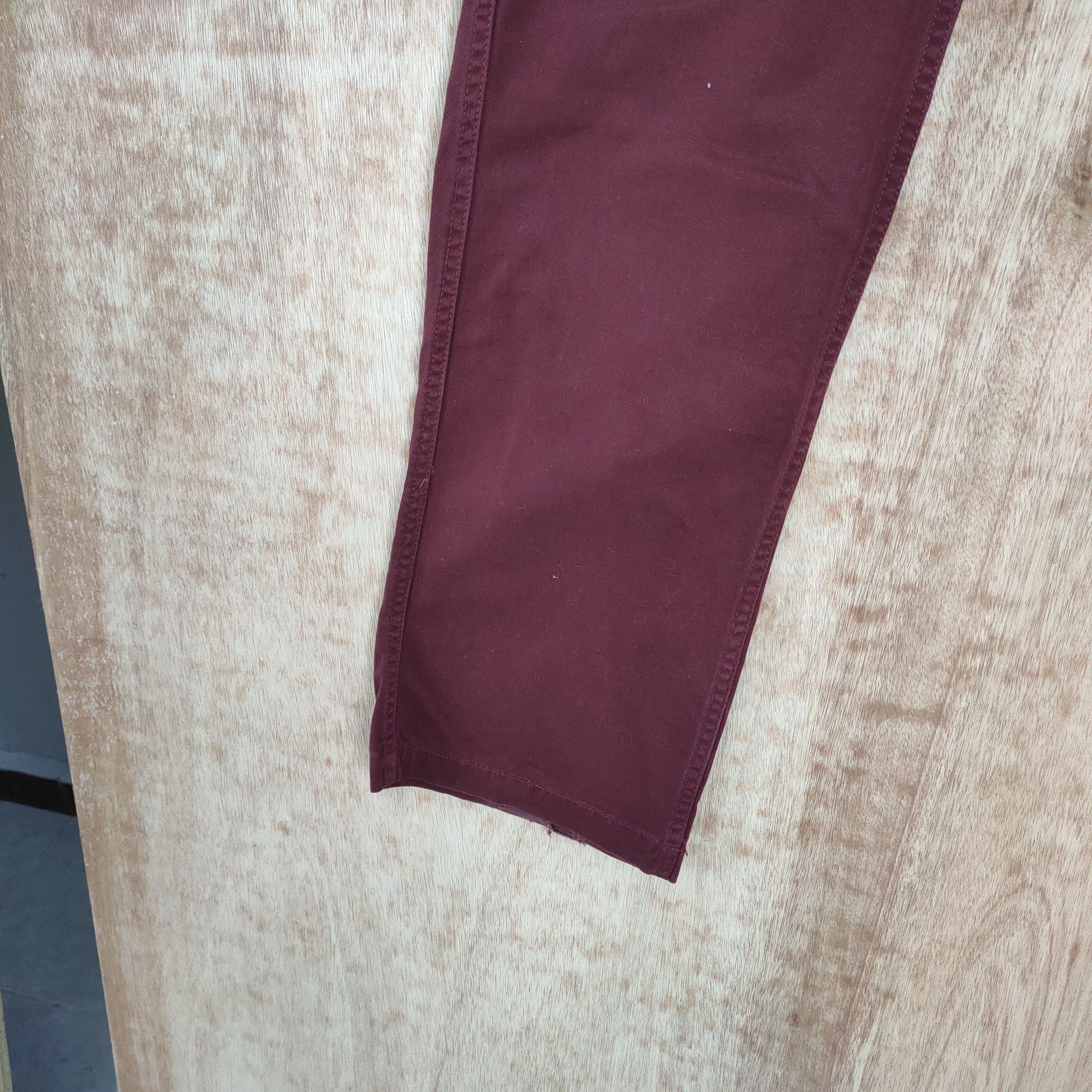 Japanese Brand RCC MAROON DOUBLE WAIST CARGO PANTS Size US 34 / EU 50 - 16 Thumbnail