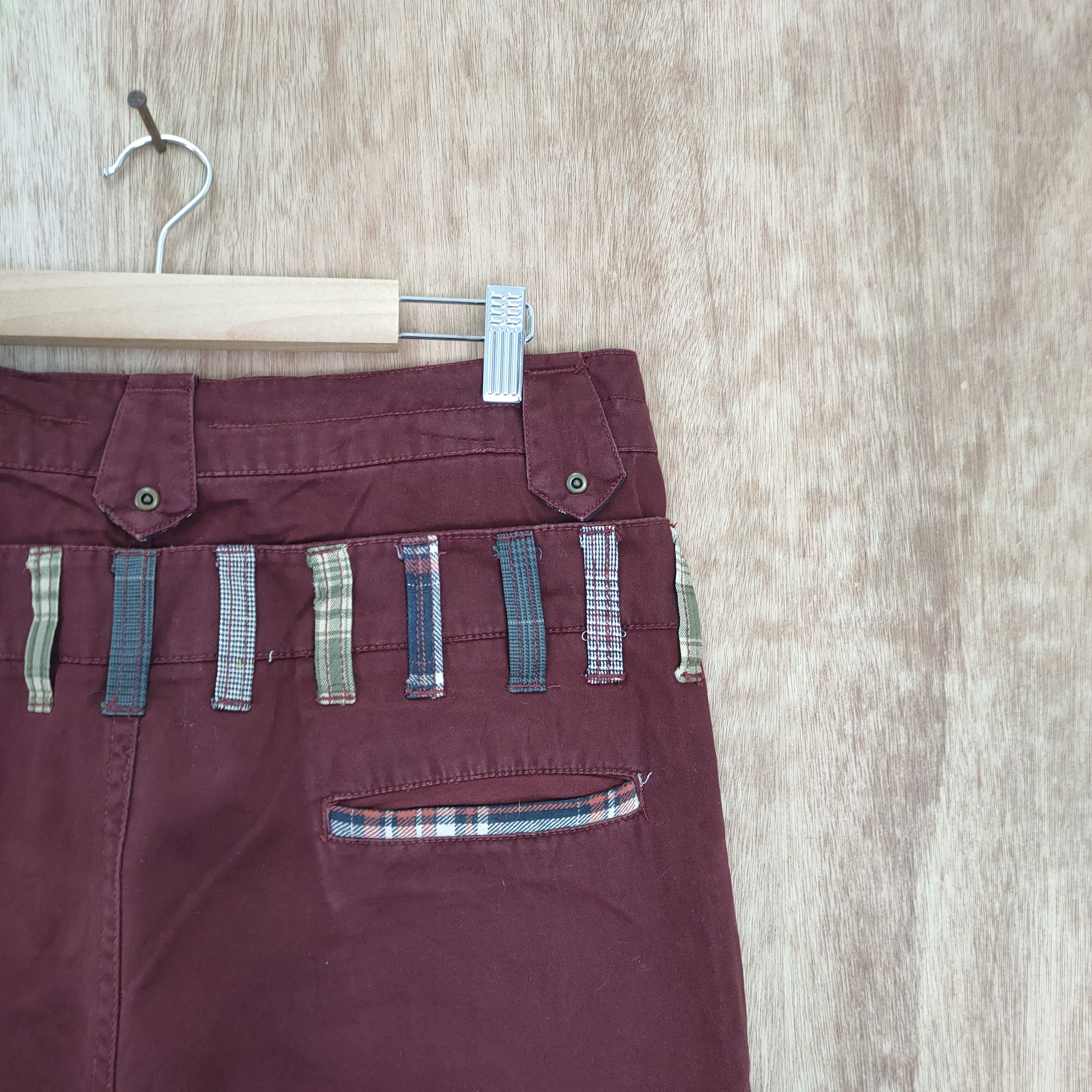 Japanese Brand RCC MAROON DOUBLE WAIST CARGO PANTS Size US 34 / EU 50 - 14 Thumbnail