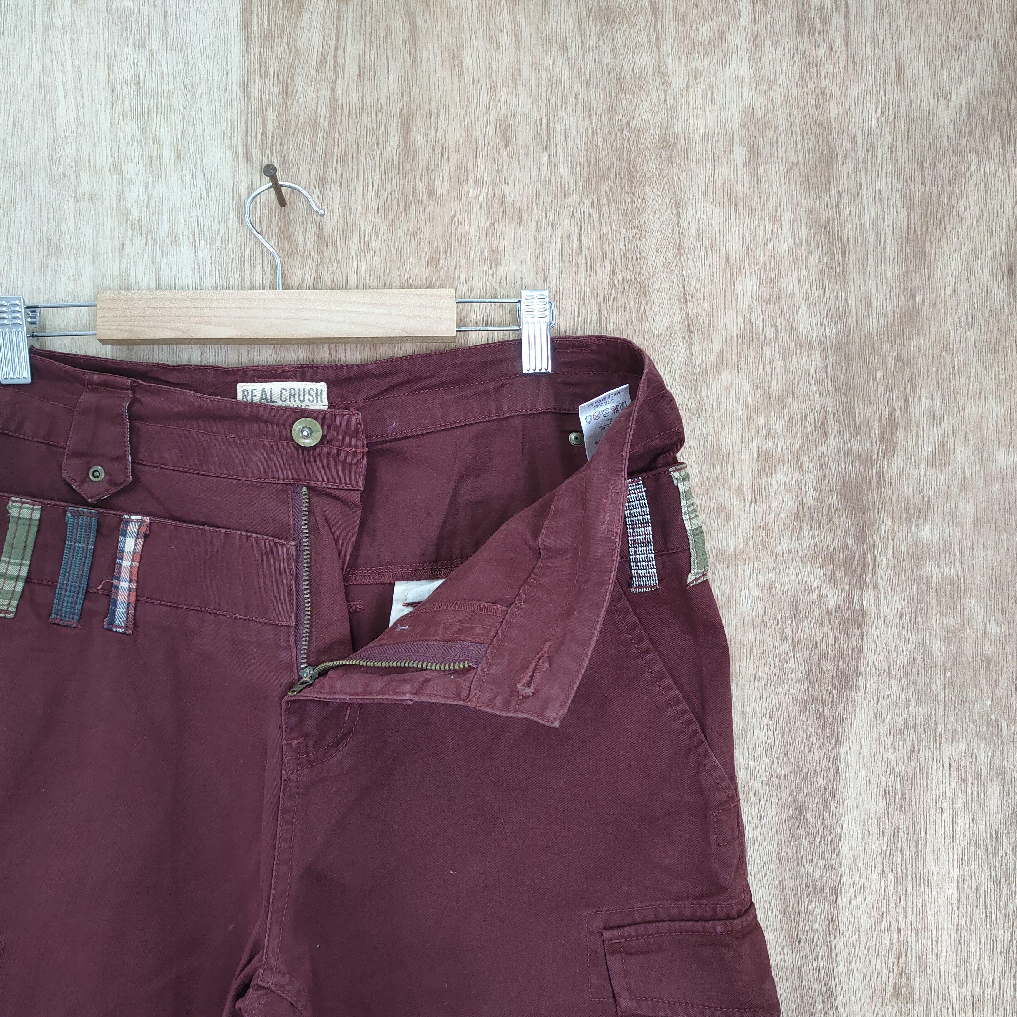 Japanese Brand RCC MAROON DOUBLE WAIST CARGO PANTS Size US 34 / EU 50 - 6 Thumbnail