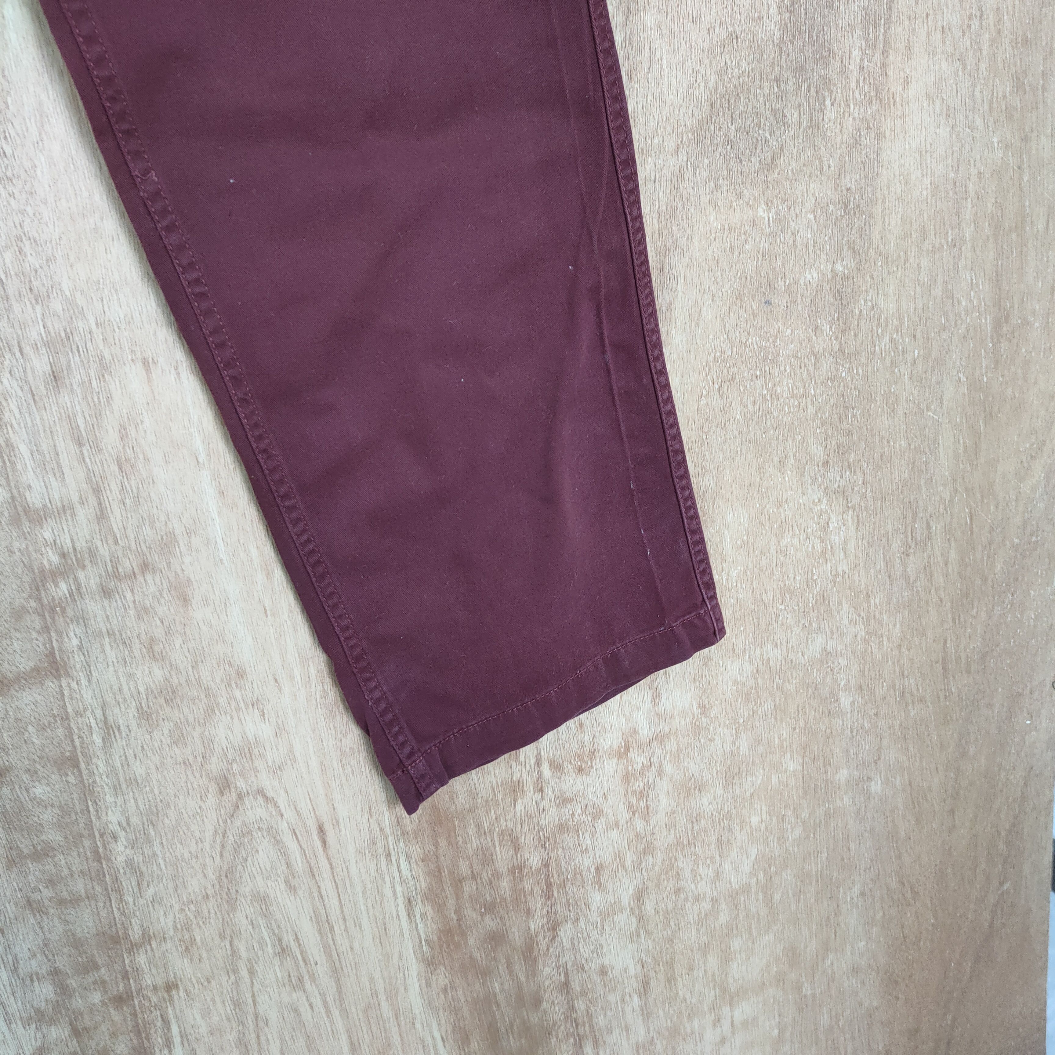 Japanese Brand RCC MAROON DOUBLE WAIST CARGO PANTS Size US 34 / EU 50 - 15 Thumbnail