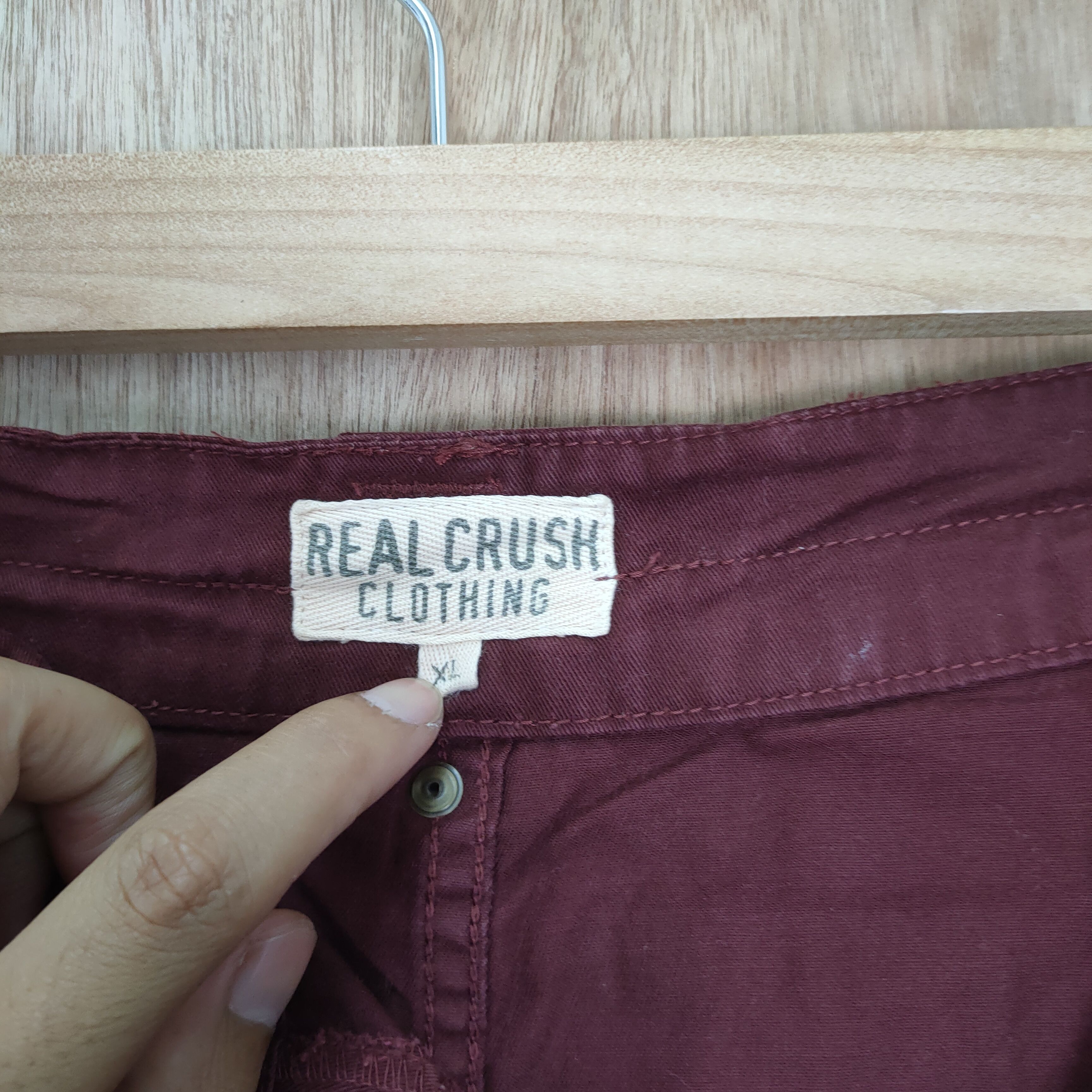 Japanese Brand RCC MAROON DOUBLE WAIST CARGO PANTS Size US 34 / EU 50 - 17 Thumbnail