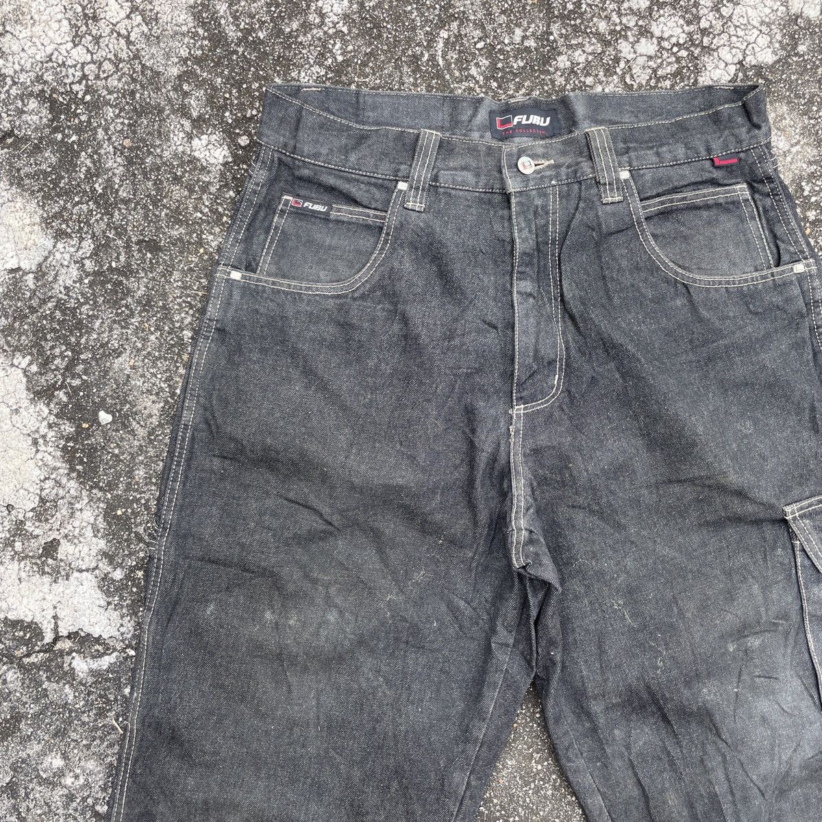 Fubu Vintage Fubu The Collection Denim Jeans Size US 37 - 3 Thumbnail