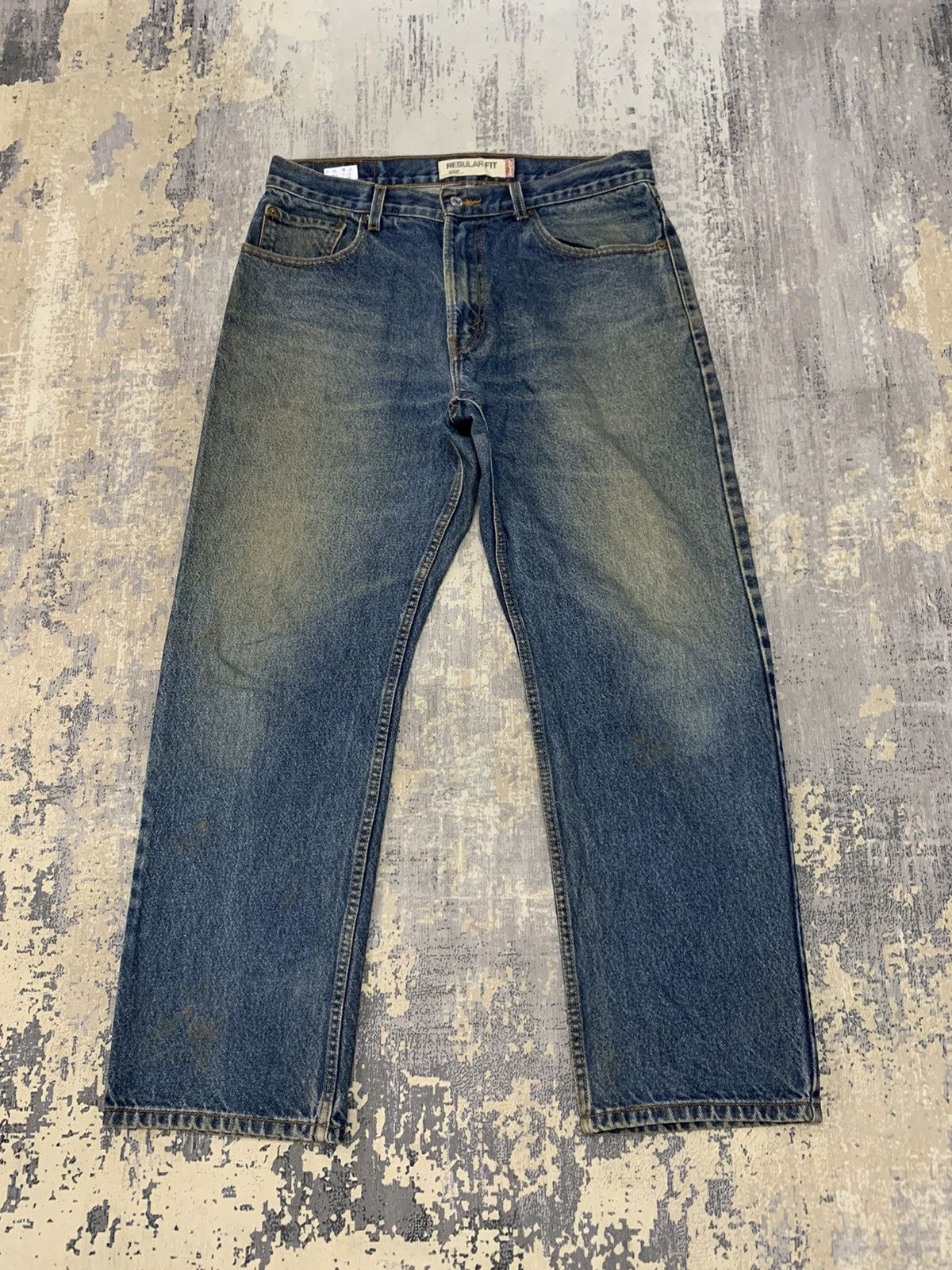 Levi's Vintage Levi’s 505 Regular Fit Mud Wash Jeans 34x28.5 Size US 34 / EU 50 - 1 Thumbnail