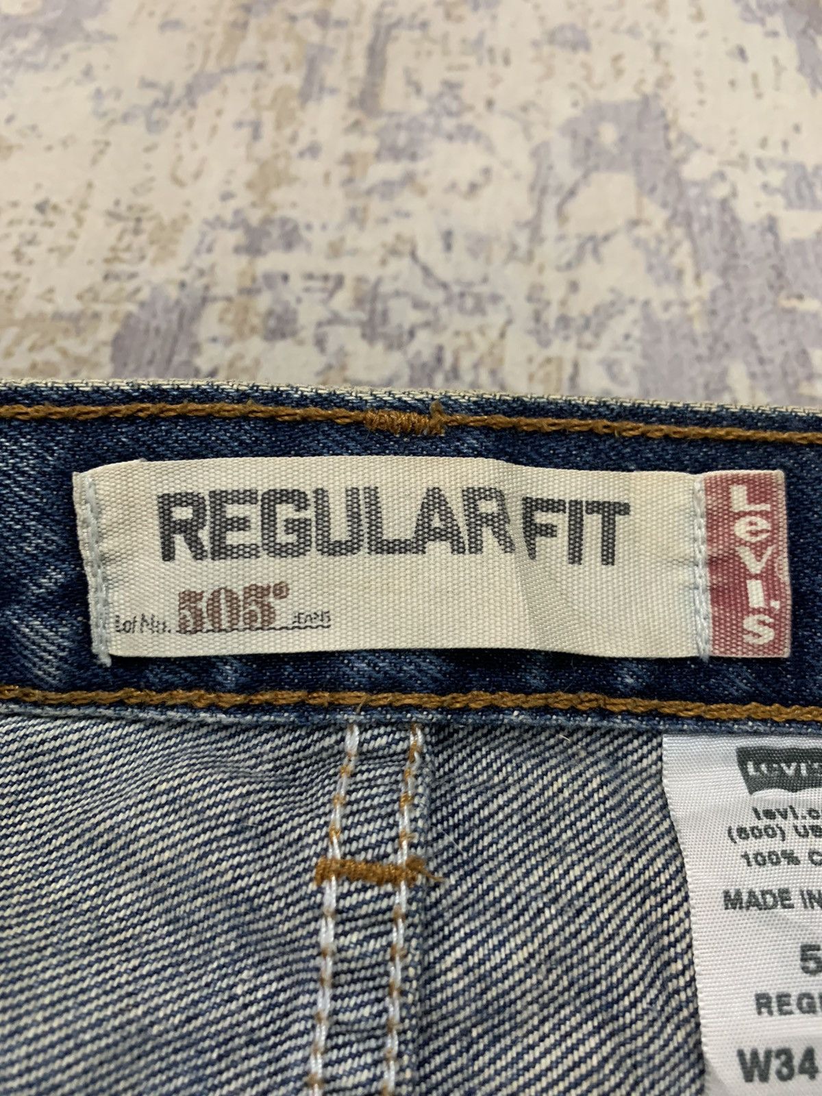 Levi's Vintage Levi’s 505 Regular Fit Mud Wash Jeans 34x28.5 Size US 34 / EU 50 - 12 Thumbnail