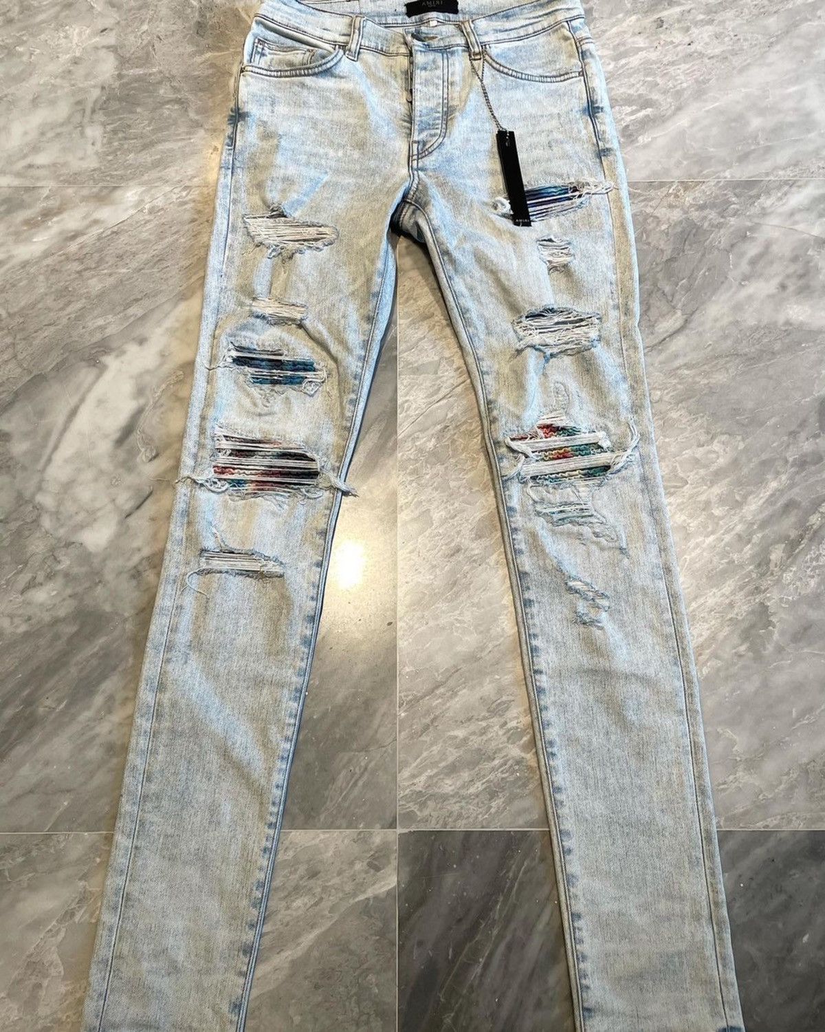 Amiri Sky Indigo Tie Die MX1 Jeans 30