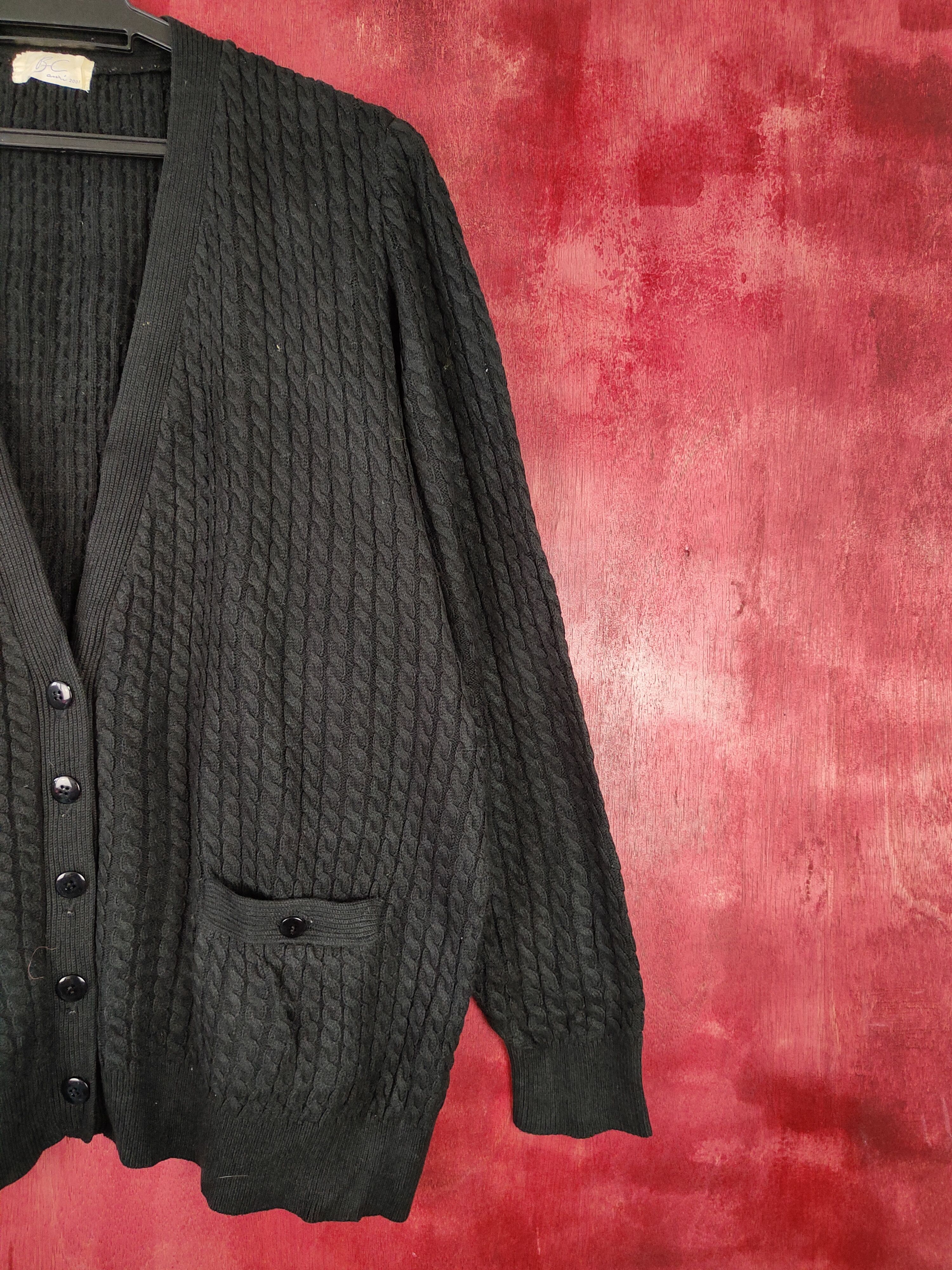 Japanese Brand DL BC 2001 Black Knitwear cardigan plain streetwear #5234 Size US XL / EU 56 / 4 - 6 Thumbnail