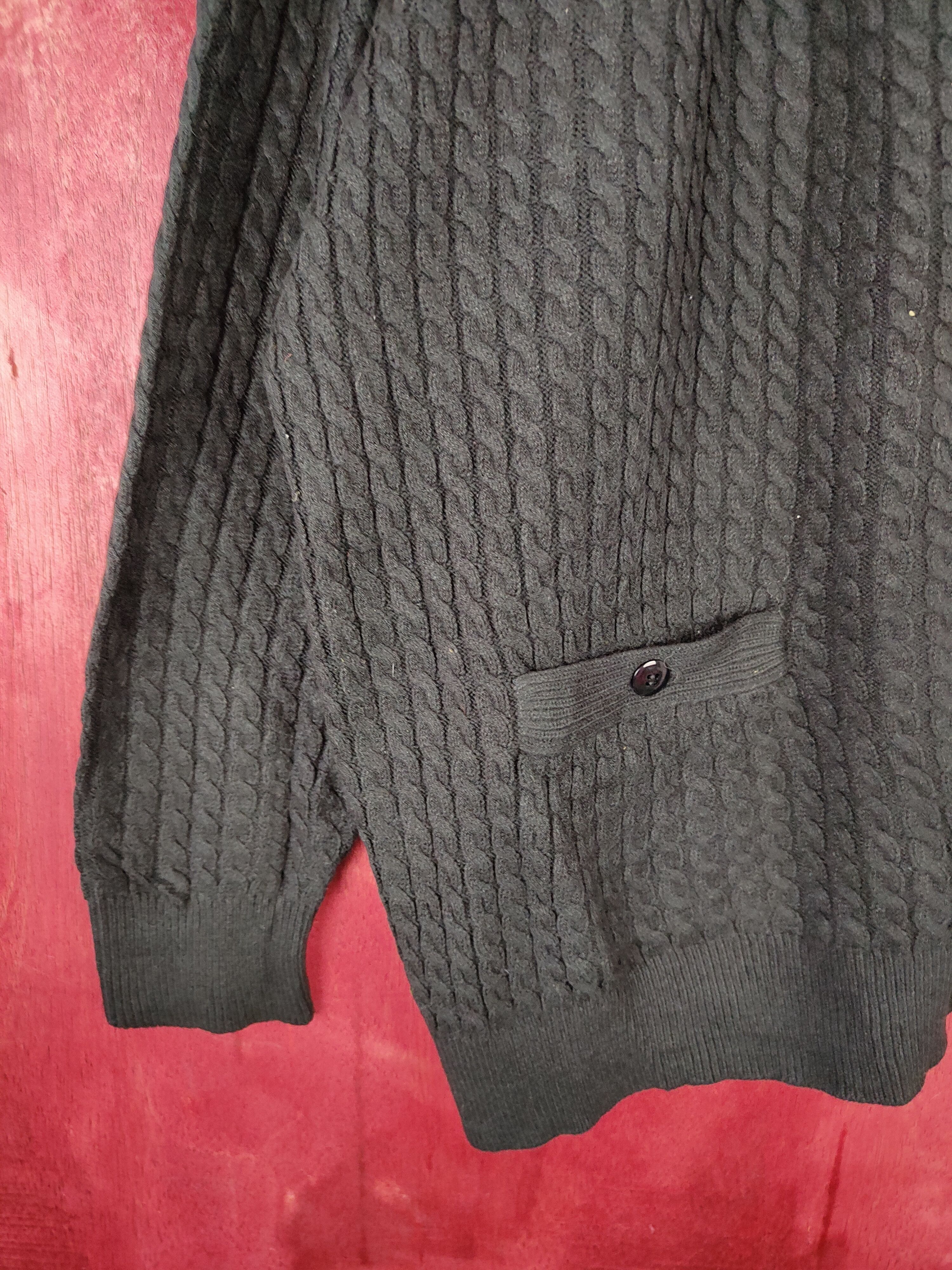 Japanese Brand DL BC 2001 Black Knitwear cardigan plain streetwear #5234 Size US XL / EU 56 / 4 - 3 Thumbnail