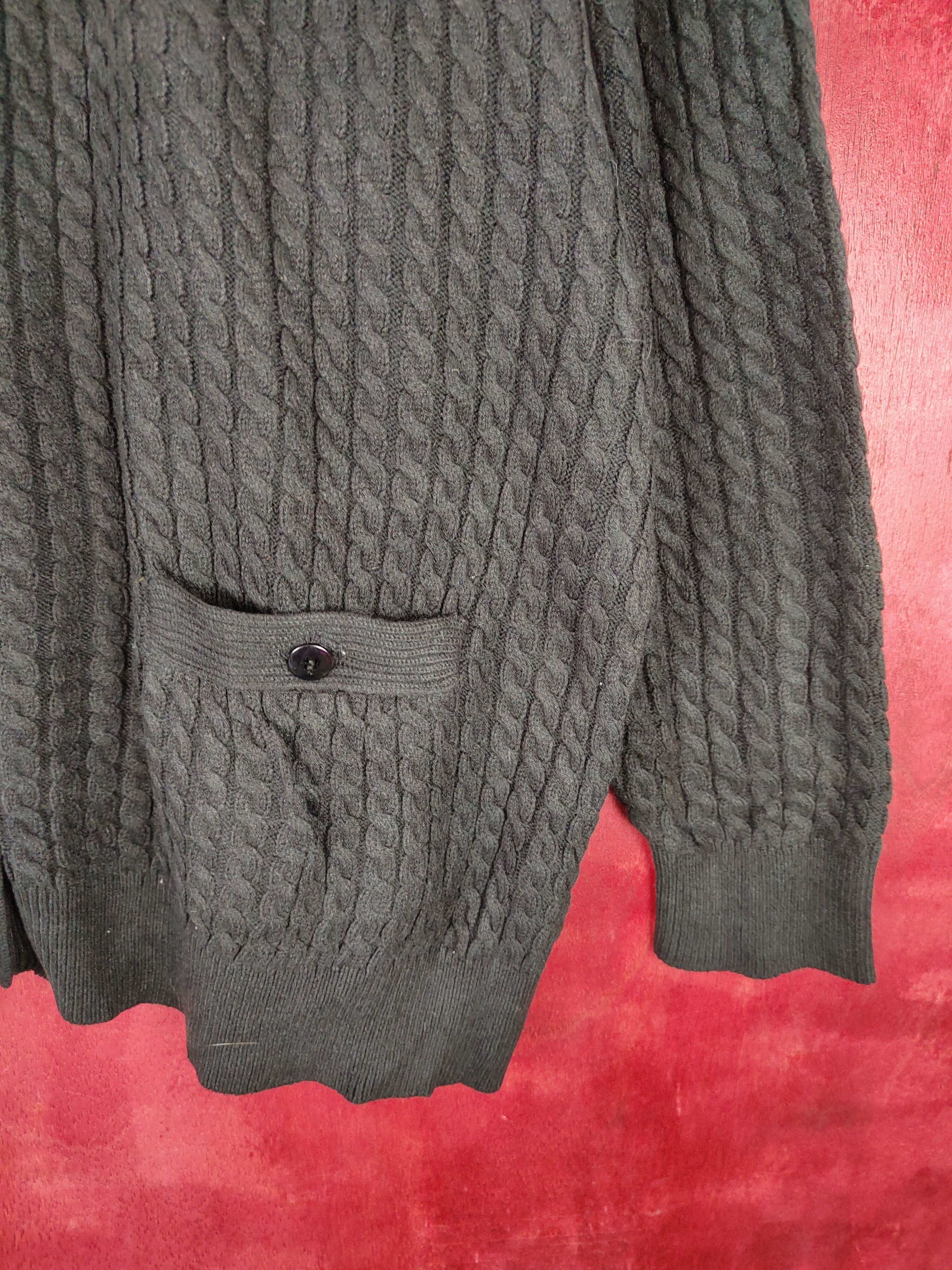 Japanese Brand DL BC 2001 Black Knitwear cardigan plain streetwear #5234 Size US XL / EU 56 / 4 - 4 Thumbnail