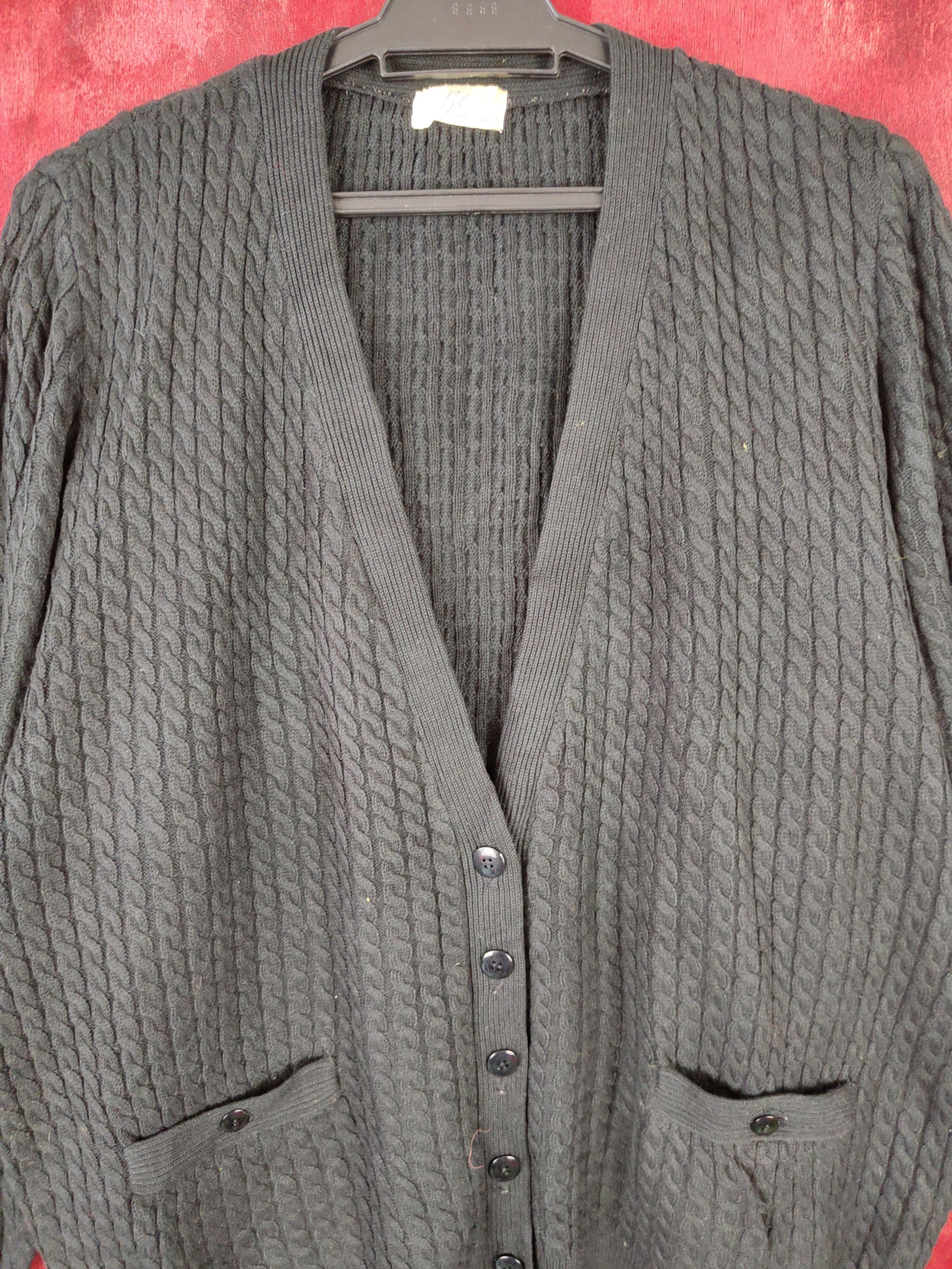 Japanese Brand DL BC 2001 Black Knitwear cardigan plain streetwear #5234 Size US XL / EU 56 / 4 - 2 Thumbnail